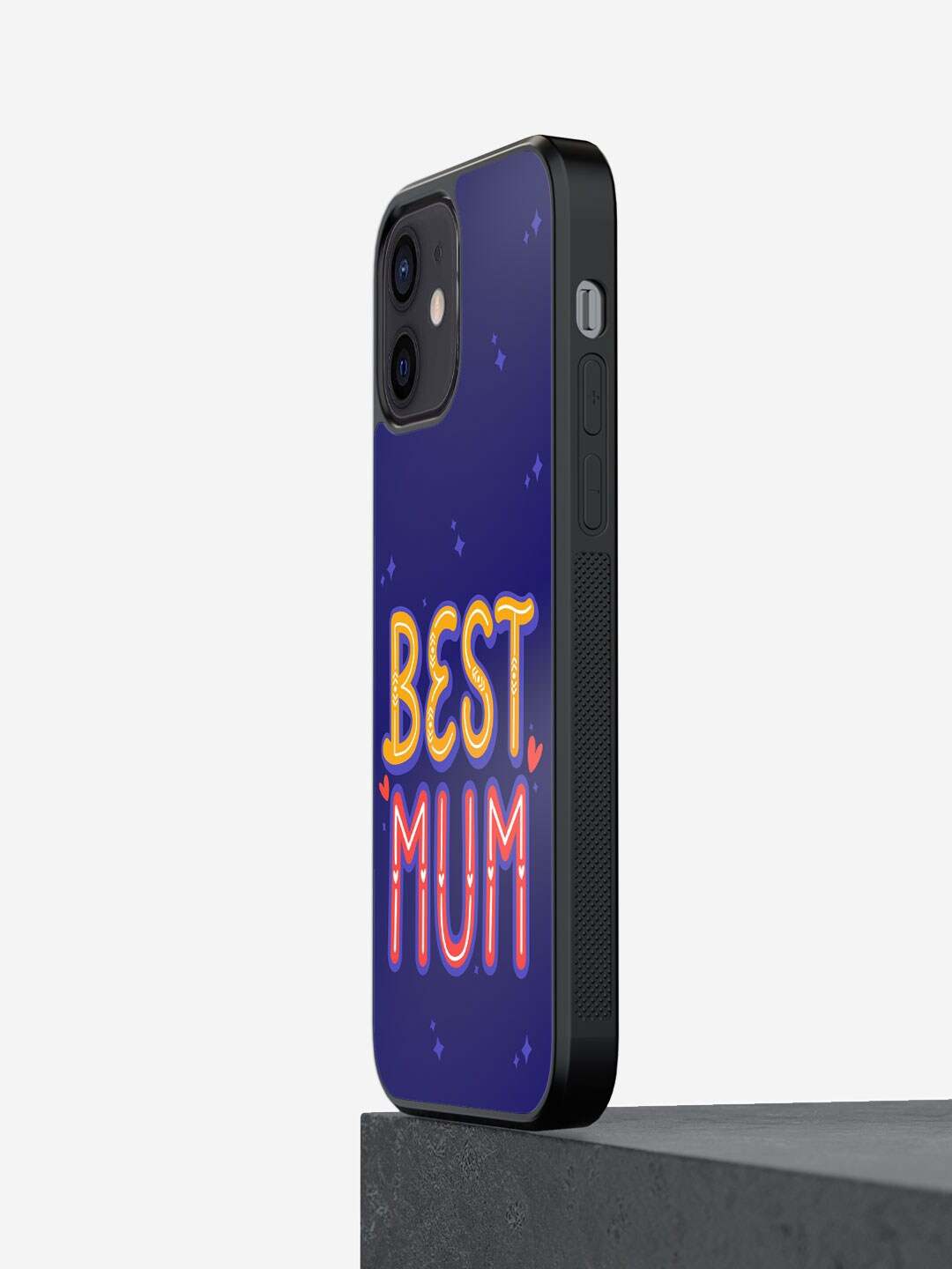 

macmerise Best Mum Printed iPhone 12 Phone Bumper Case, Blue