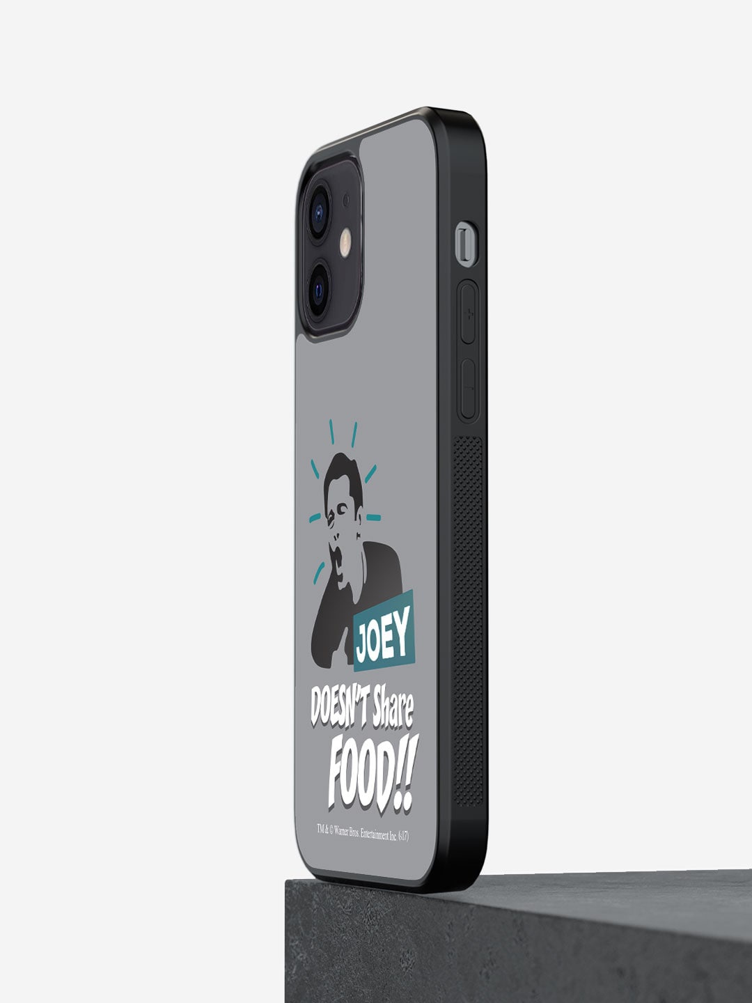 

macmerise Joey Doesnt Share Food Printed iPhone 12 Phone Bumper Case Cover, Grey