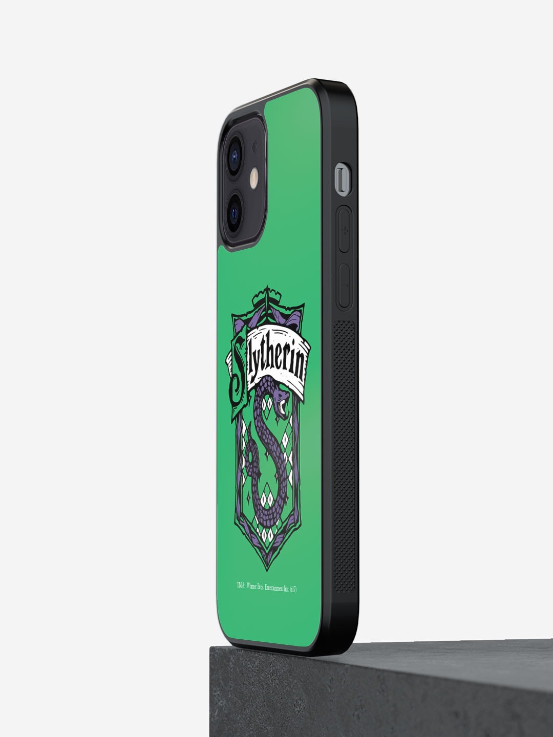 

macmerise Crest Slytherin Printed iPhone 12 Phone Bumper Case Cover, Green