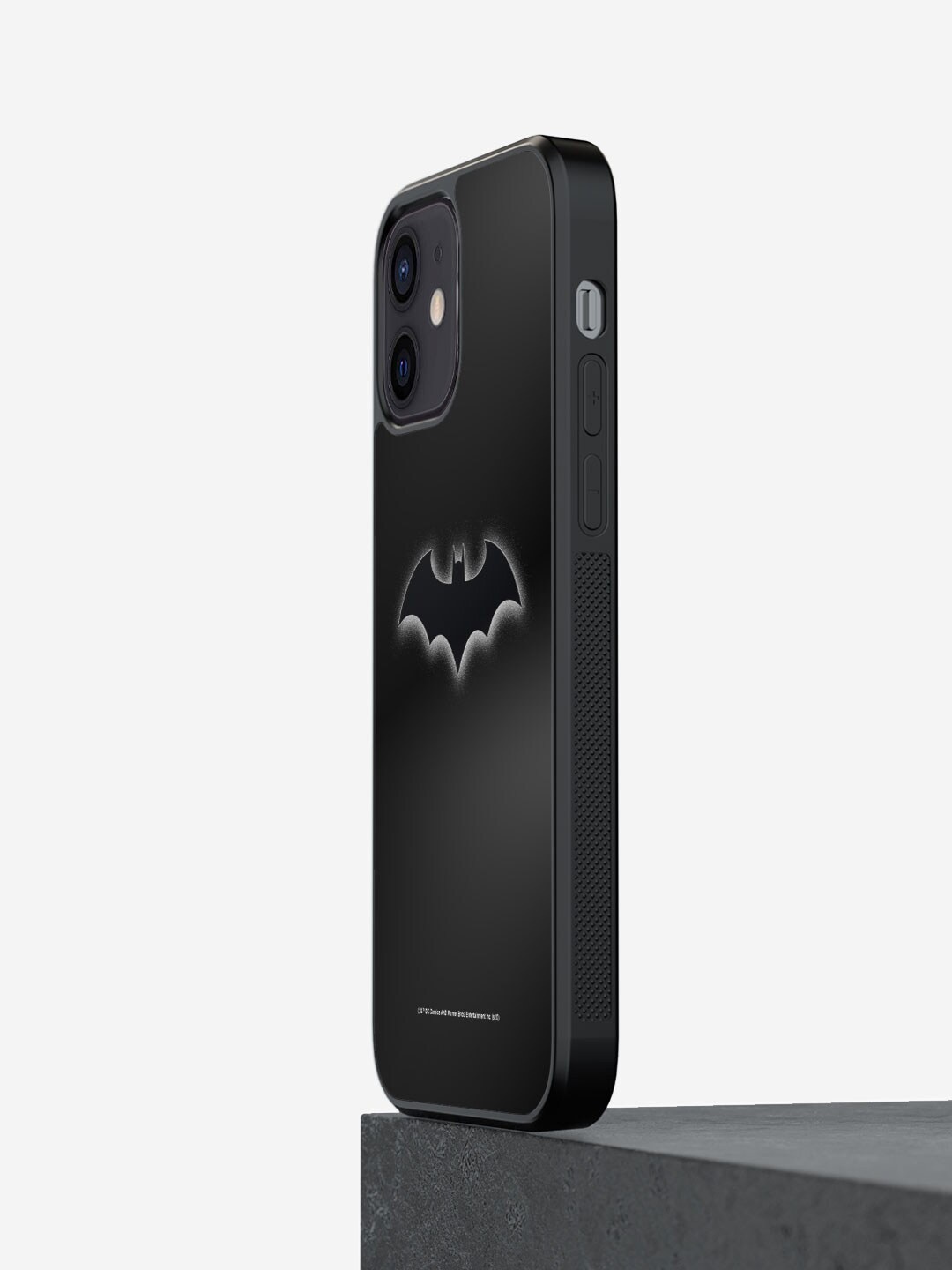 

macmerise Logo Batman Printed iPhone 12 Phone Bumper Case Cover, Black