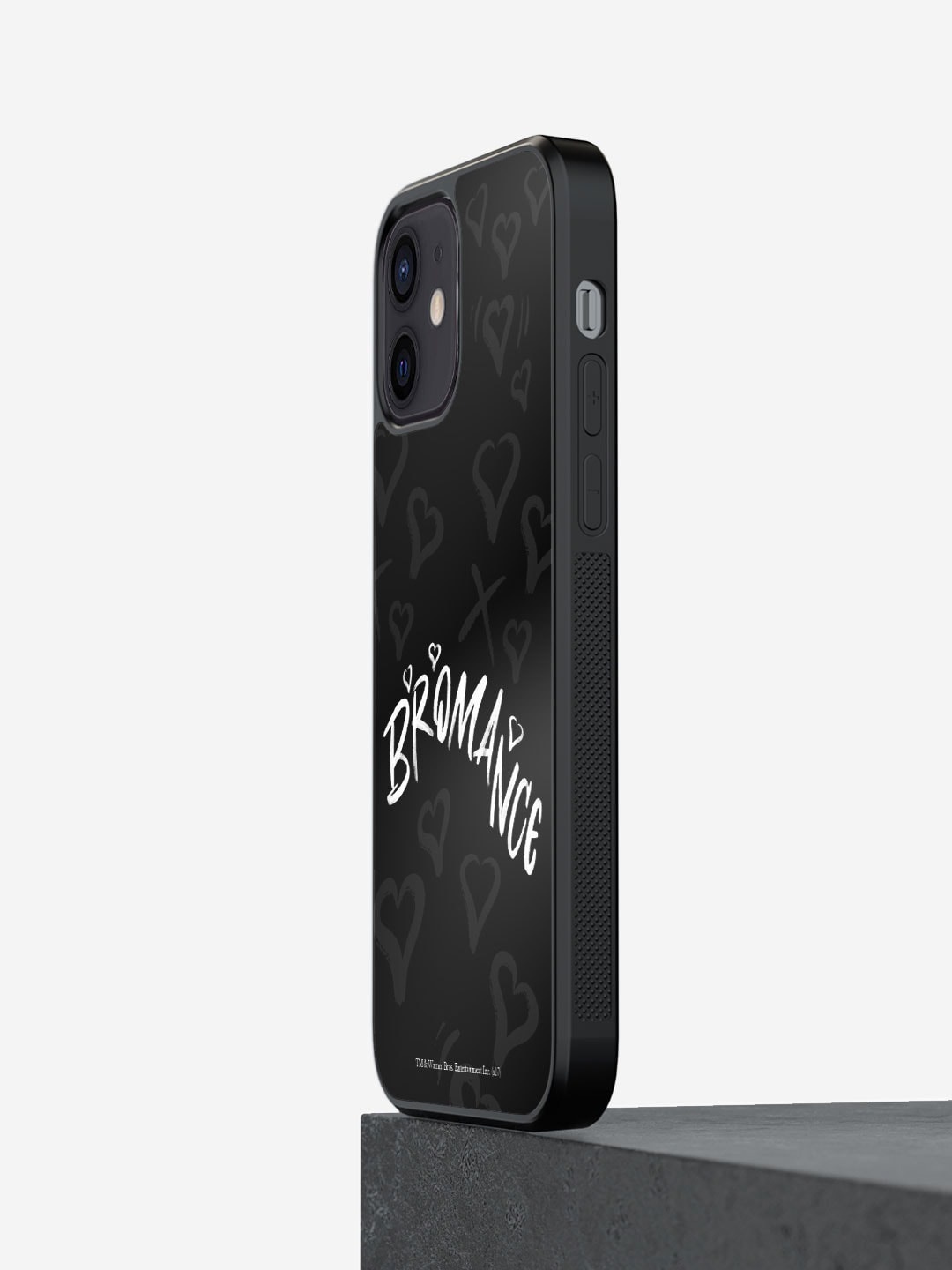 

macmerise Typography Printed iPhone 12 Phone Bumper Case Cover, Black