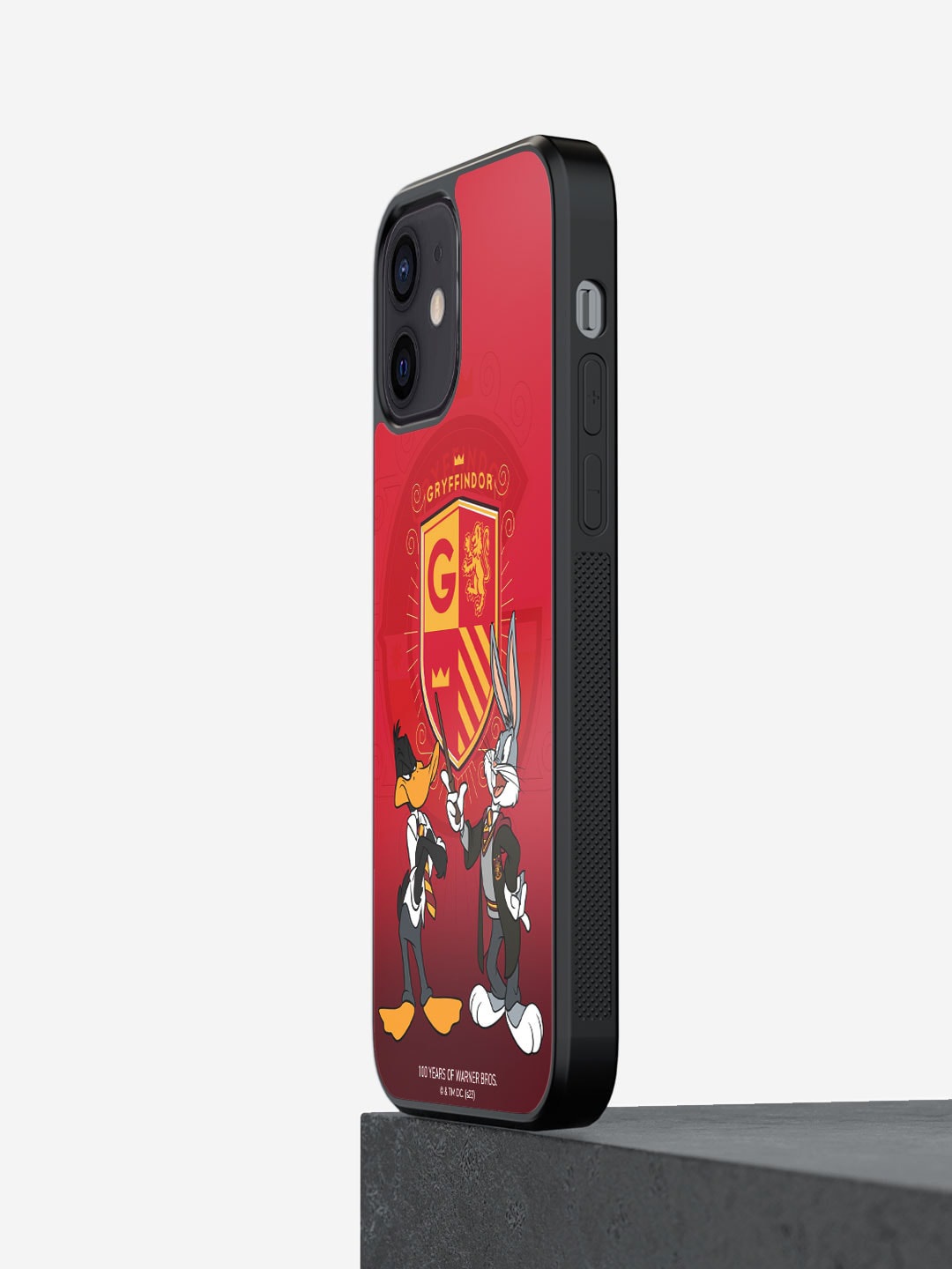 

macmerise Looney Gryffindor Printed iPhone 12 Phone Bumper Case Cover, Red