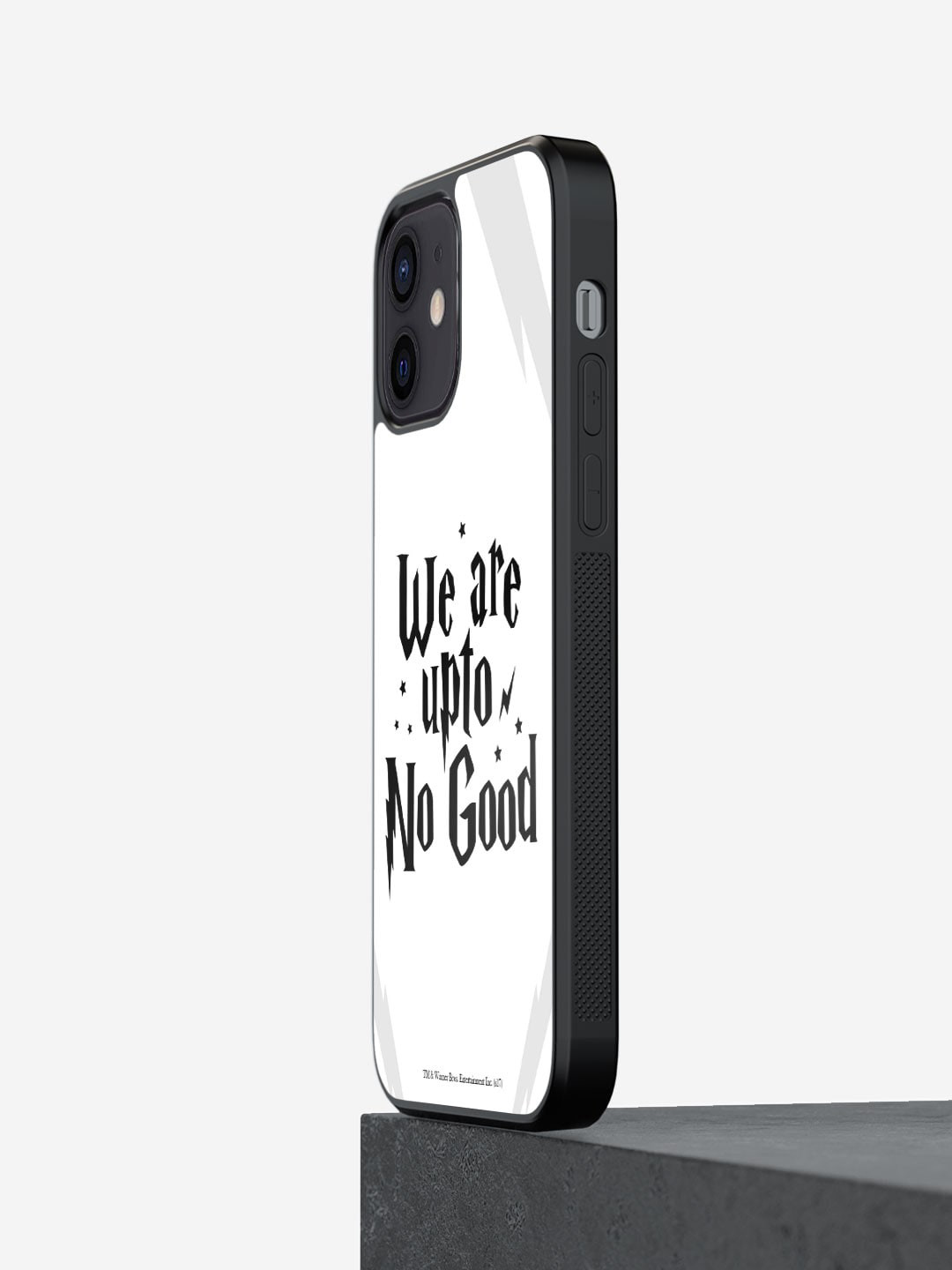 

macmerise Typography Printed iPhone 12 Phone Bumper Case Cover, White