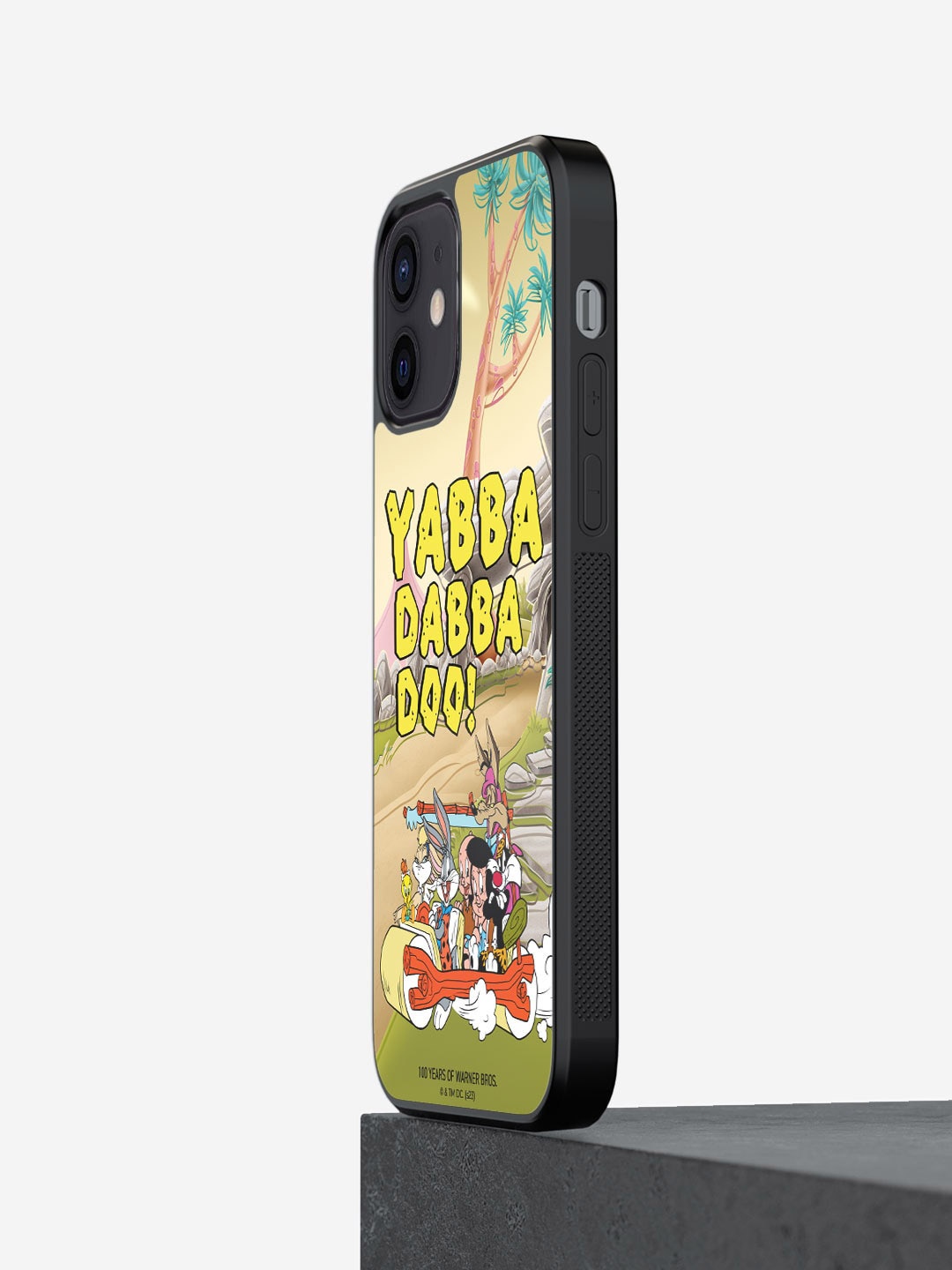 

macmerise Looney Tunes Mania Printed iPhone 12 Phone Bumper Case Cover, Yellow