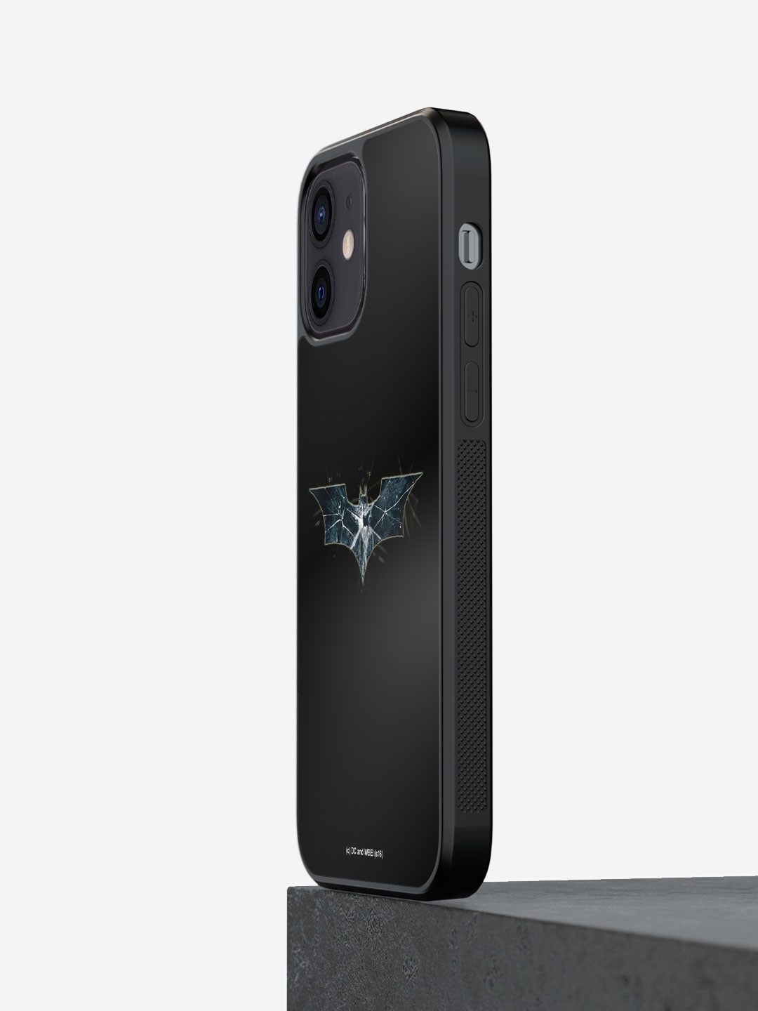 

macmerise Classic Batman Printed iPhone 12 Phone Bumper Case Cover, Black