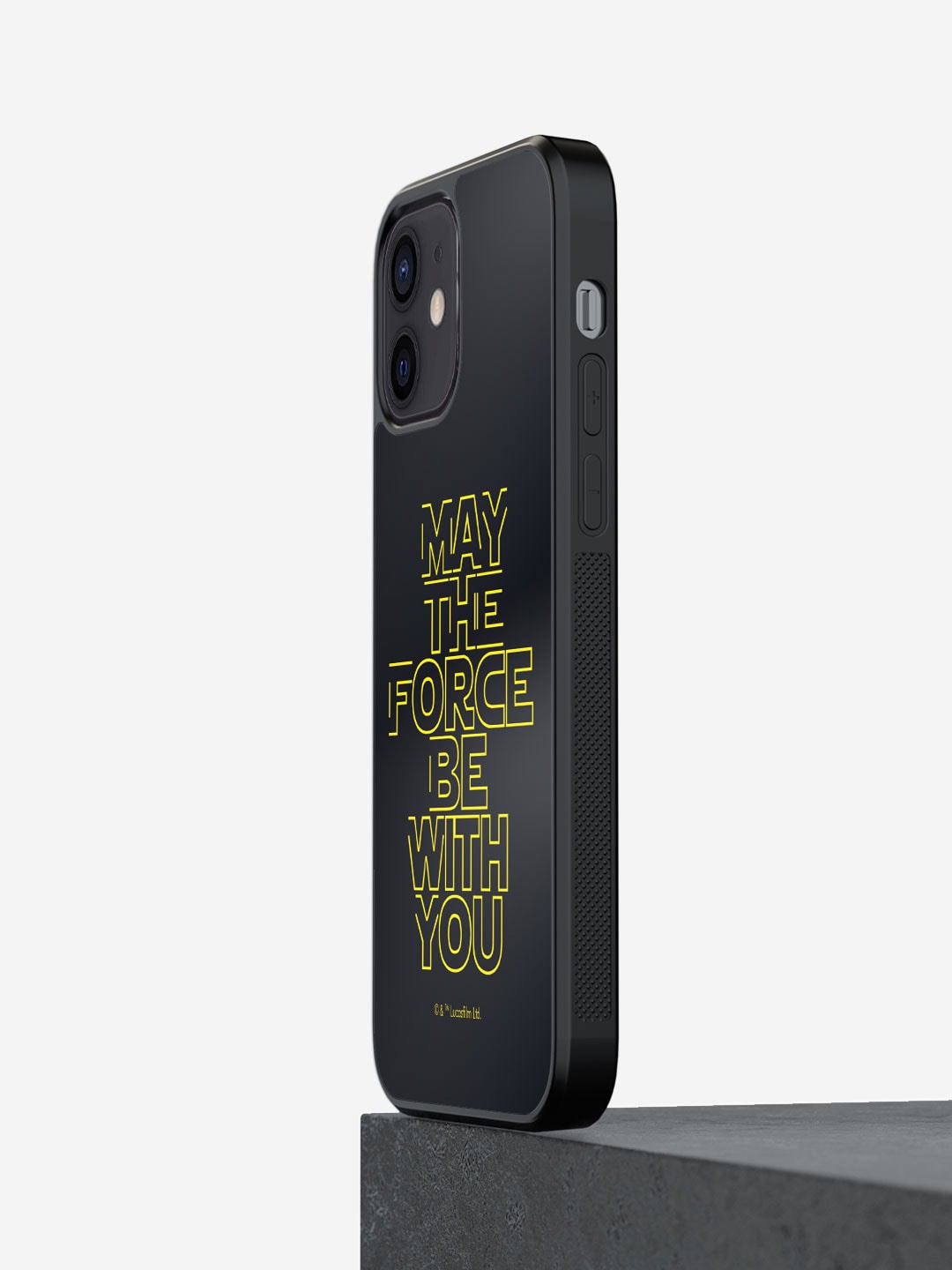 

macmerise Typography Printed iPhone 12 Phone Bumper Case Cover, Black