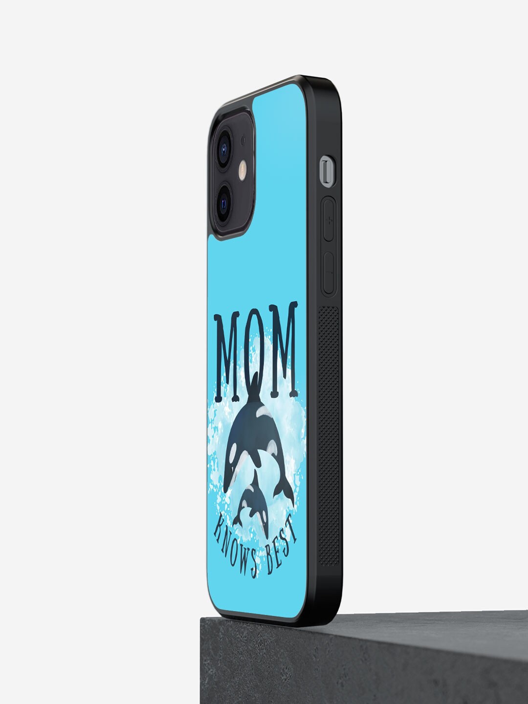 

macmerise Mom Knows Best iPhone 12 Bumper Case, Blue