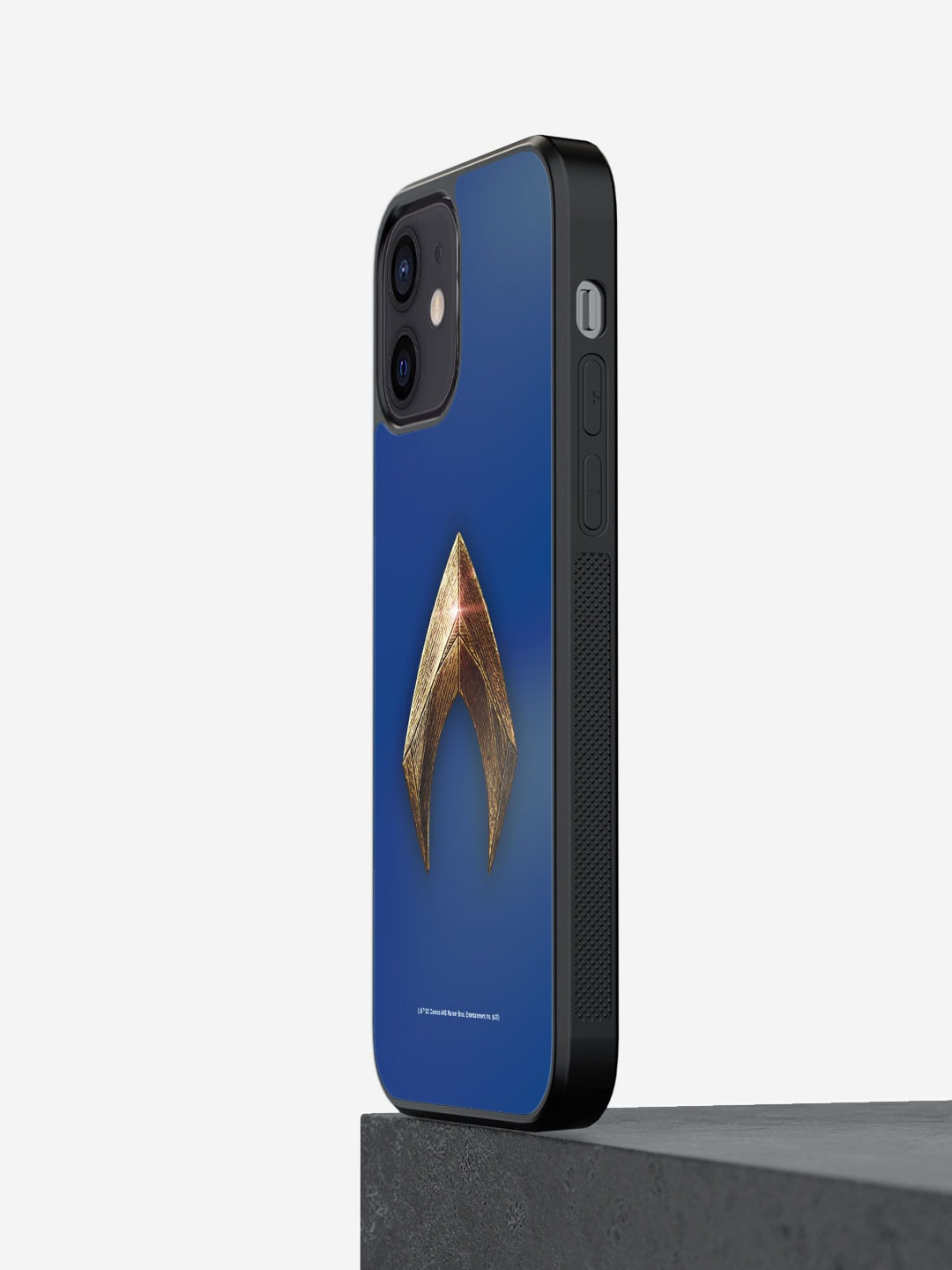 

macmerise Logo Aquaman Printed High Quality iPhone 12 Bumper Case, Blue