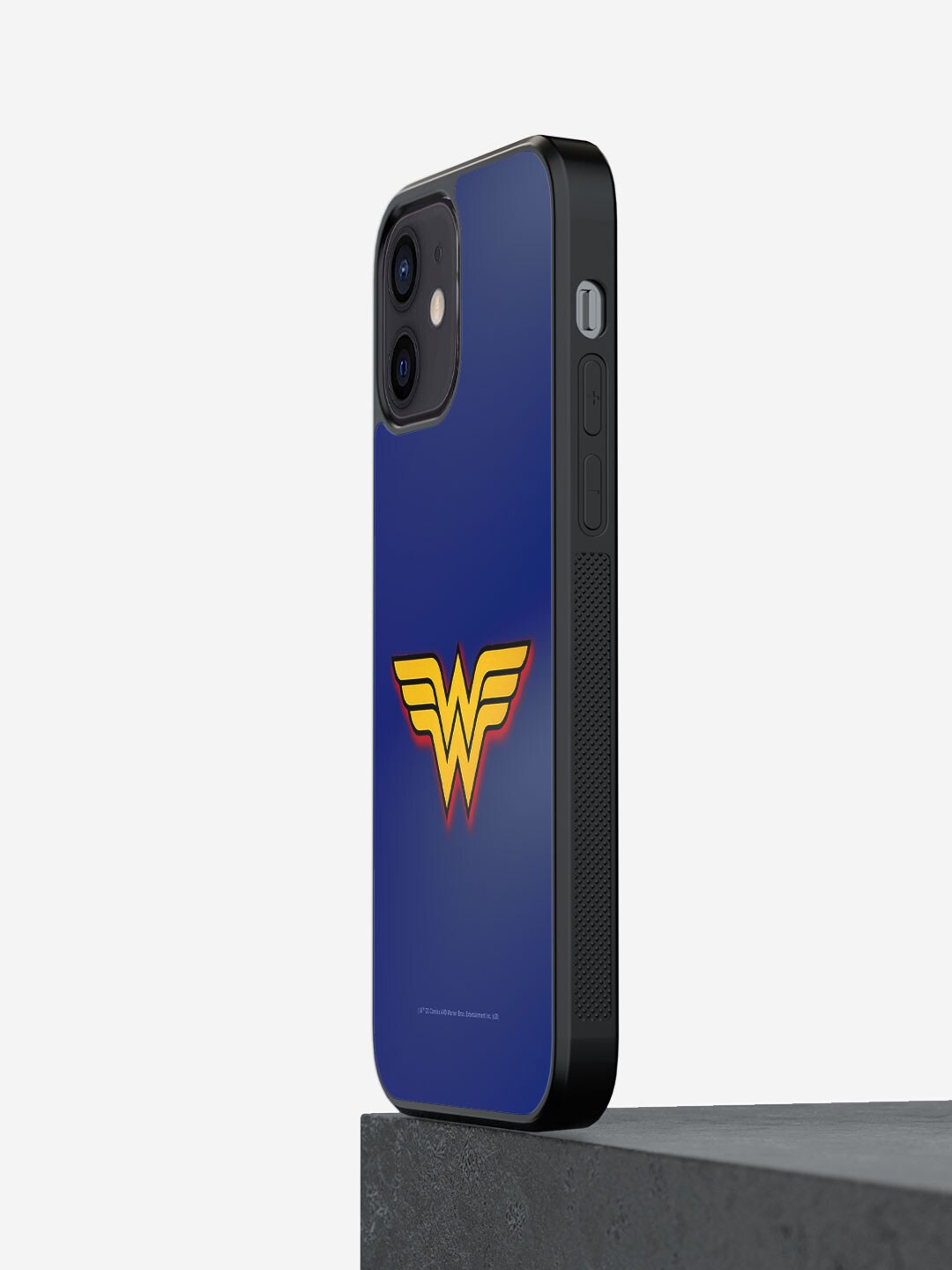 

macmerise Logo Wonder Woman Printed iPhone 12 Bumper Case Cover, Blue