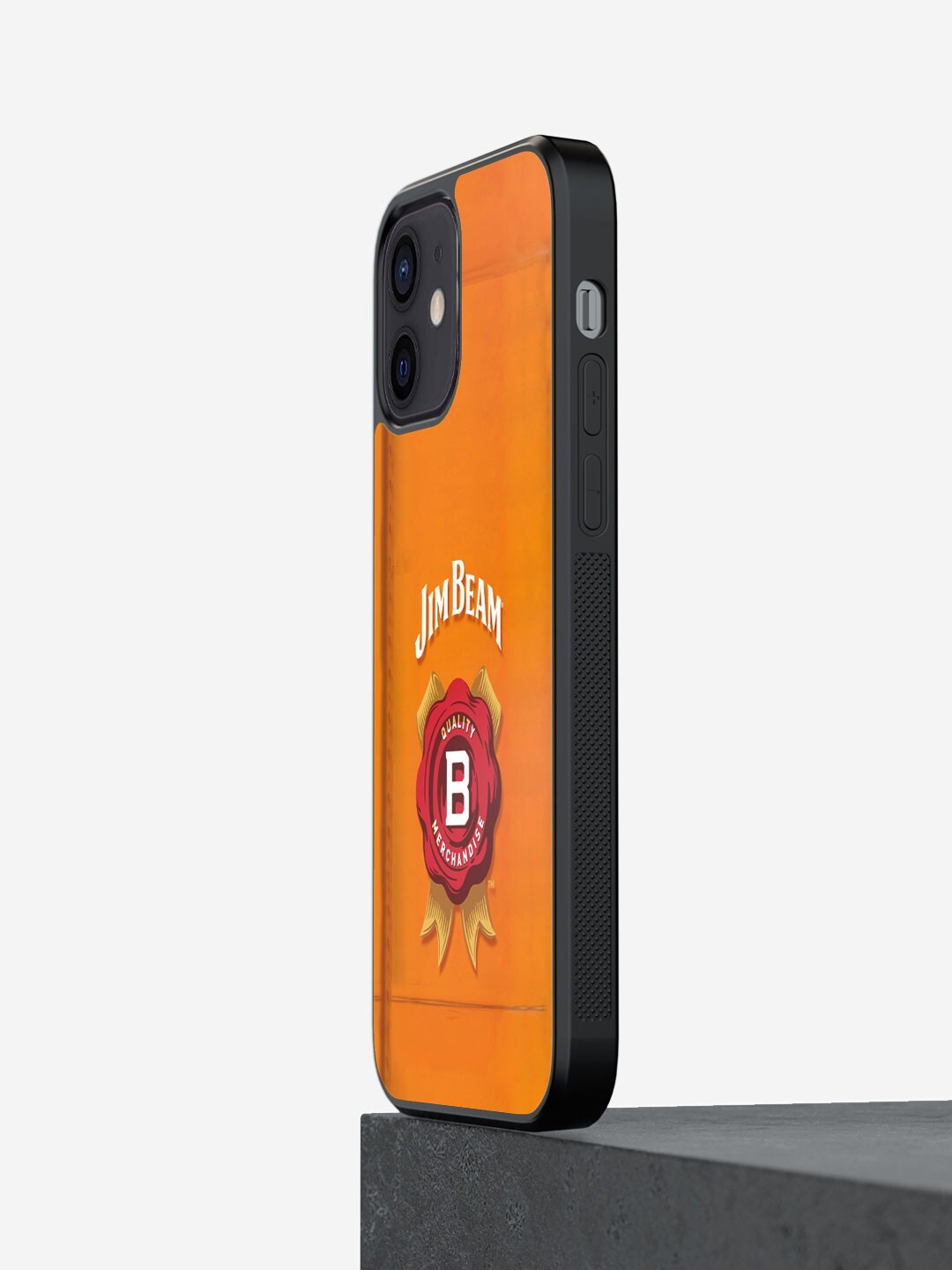 

macmerise Jim Beam Printed iPhone 12 Phone Bumper Case Cover, Orange