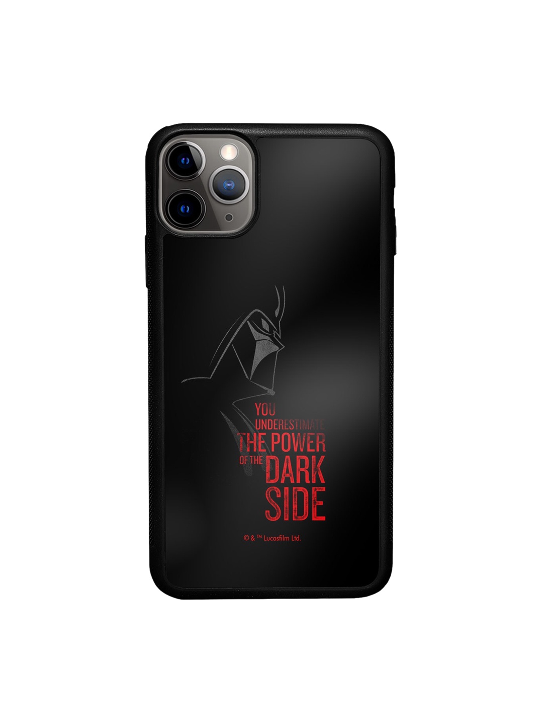 

macmerise Unisex The Dark Side IPhone 12 Bumper Case Cover, Black