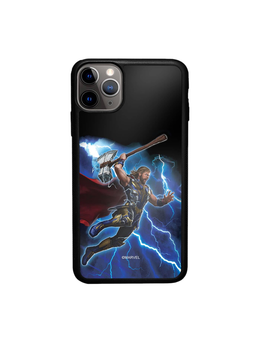 

macmerise Thor Printed iPhone 11 Pro Max Bumper Case Cover, Blue