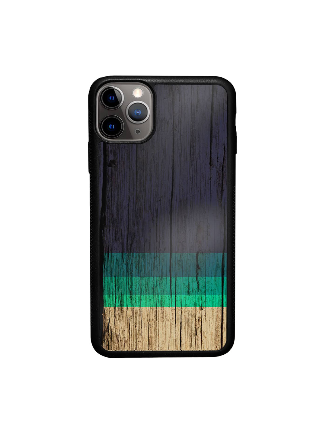

macmerise Colourblocked Glossy Finish iPhone 11 Pro Max Bumper Case Cover, Black