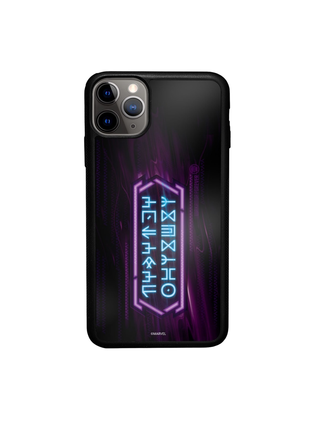 

macmerise Wakanda Forever Script iPhone 11 Pro Max Bumper Case Cover, Purple