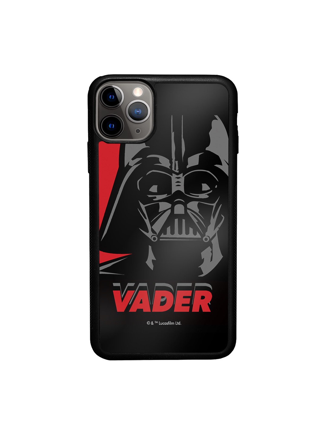 

macmerise Vader Printed iPhone 11 Pro Max Bumper Case Cover, Black