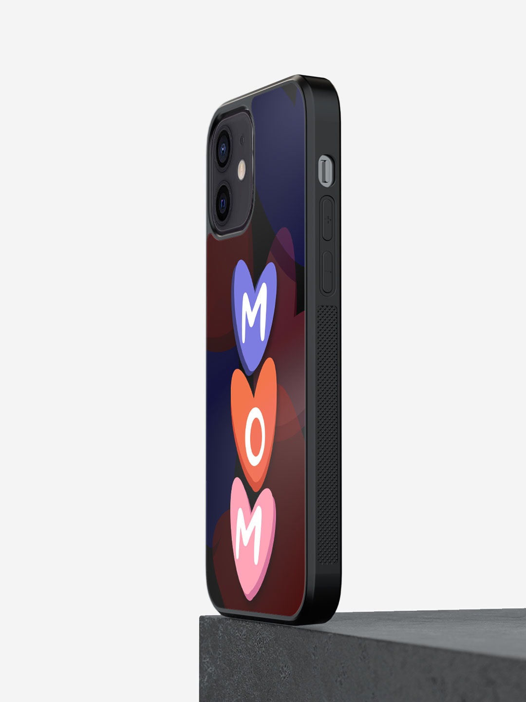 

macmerise Heart Mom Printed iPhone 12 Bumper Case Cover, Brown