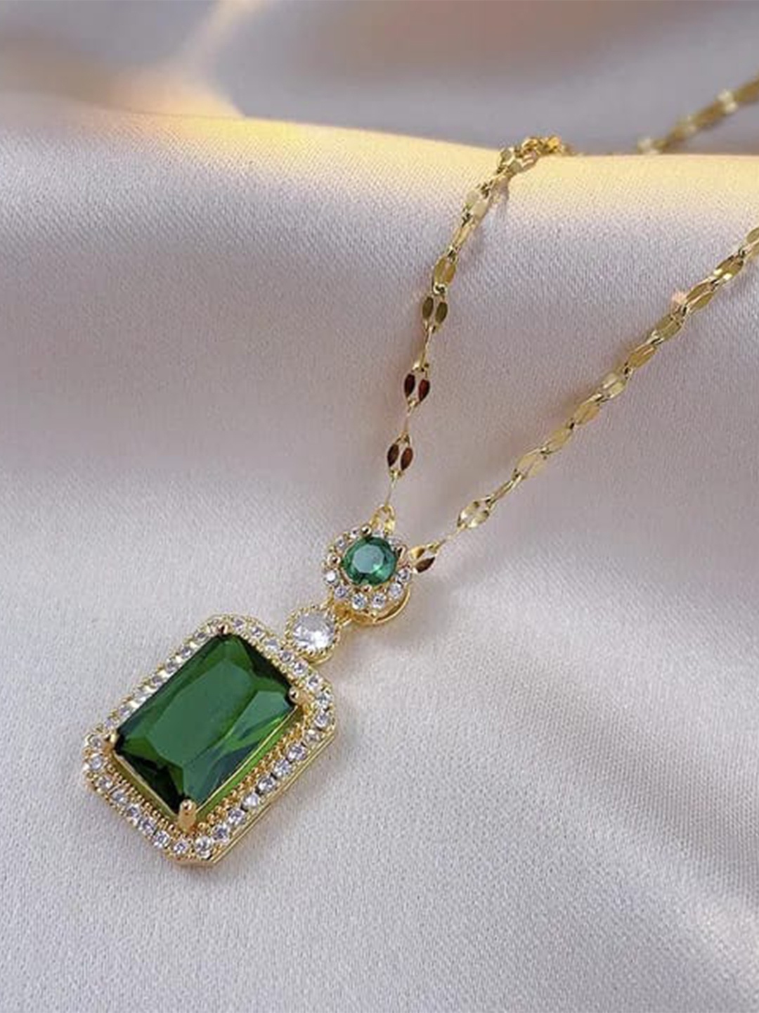 

KRYSTALZ Gold-Plated Zircon-Studded Chain