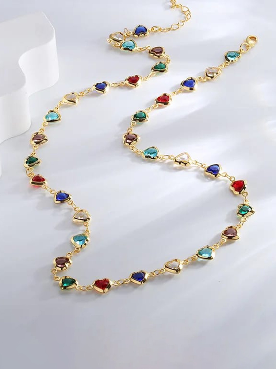 

KRYSTALZ Gold-Plated Zircon Choker Chain