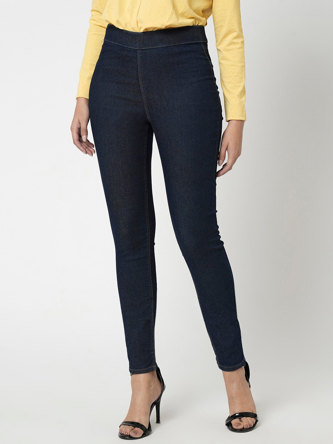 

Vero Moda Mid Rise Skinny Fit Jeggings, Blue