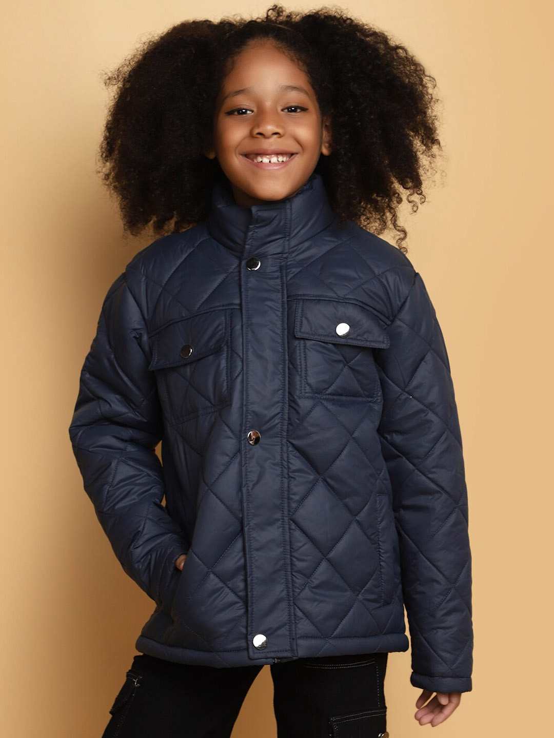 

V-Mart Boys Lightweight Quilted Jacket, Blue