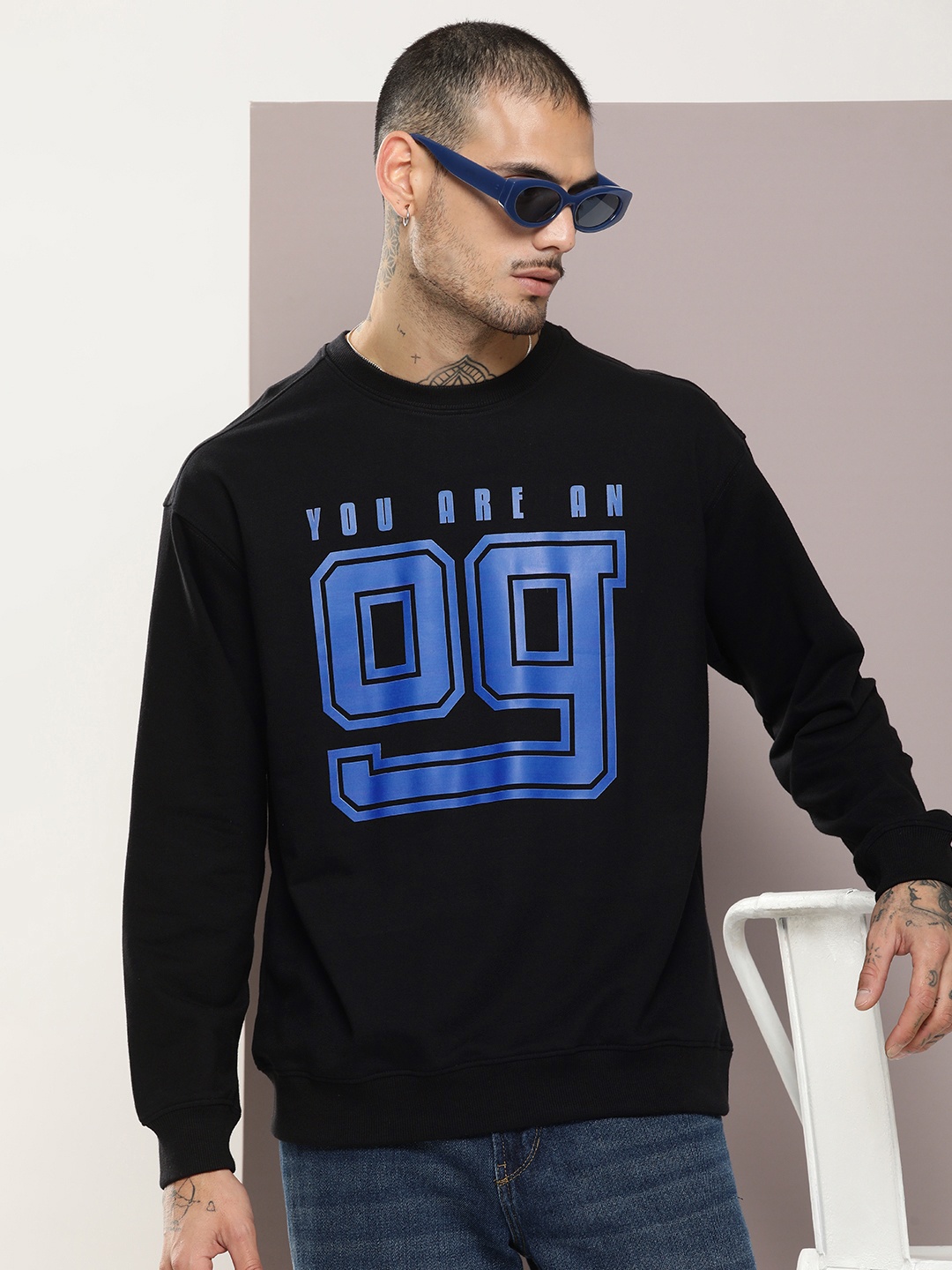 

Kook N Keech Men Typography Printed Sweatshirt, Black