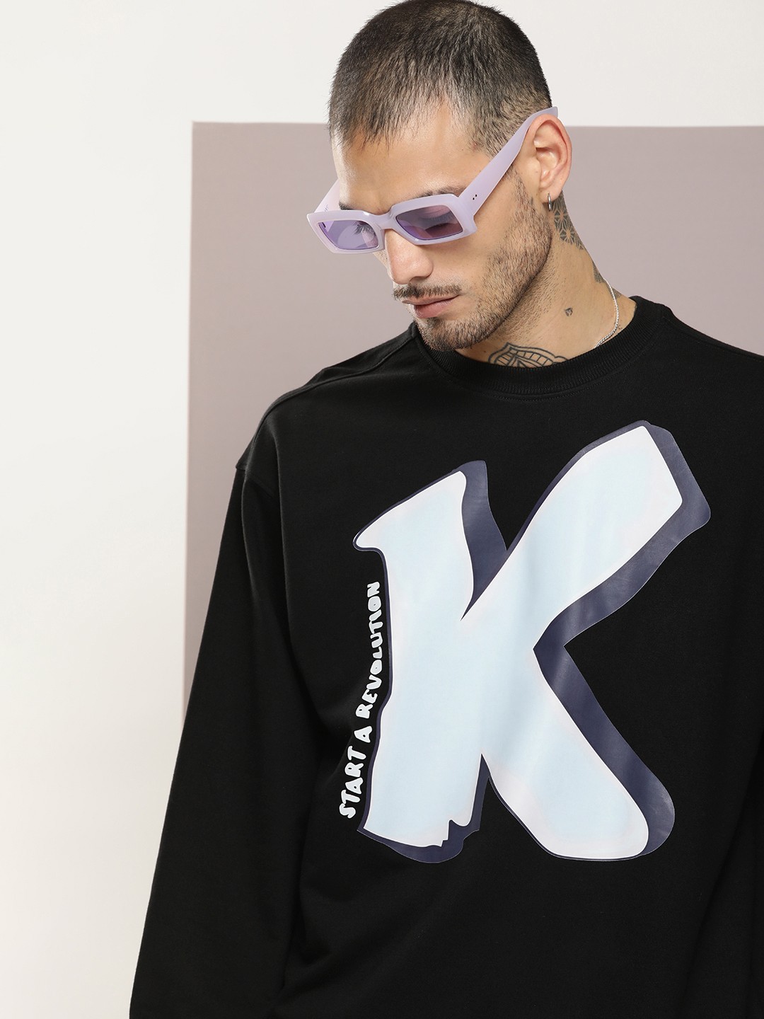 

Kook N Keech Men Typography Printed Sweatshirt, Black