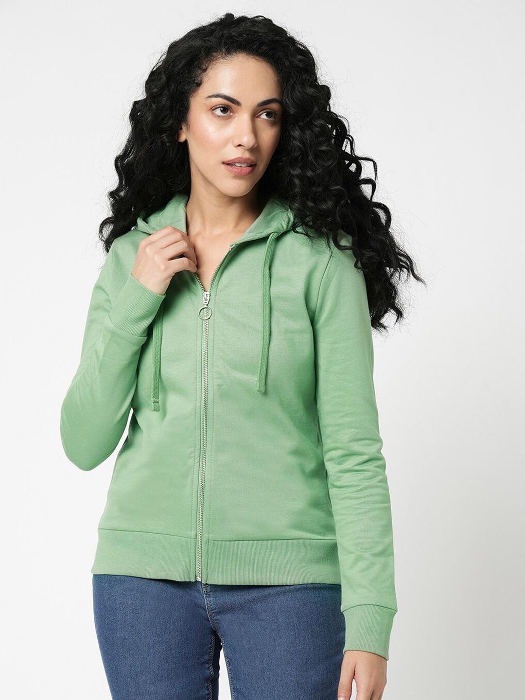 

Vero Moda Hooded Cotton Sweatshirt, Green