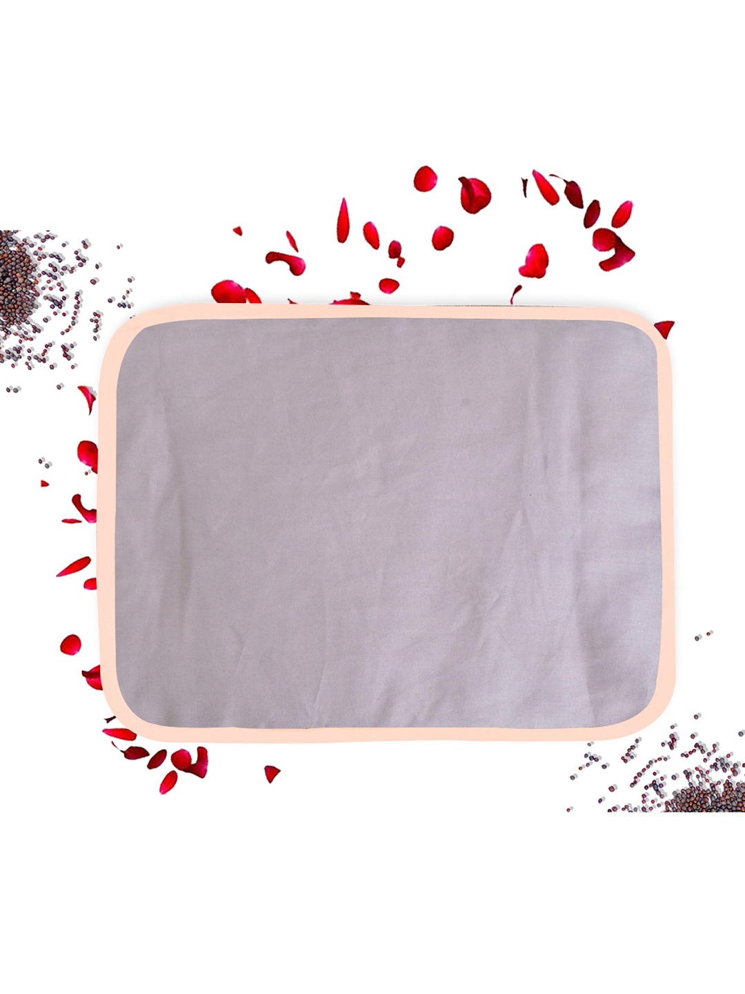 

Adbeni Infants Cotton Mustard Seeds Baby Pillow, Mauve