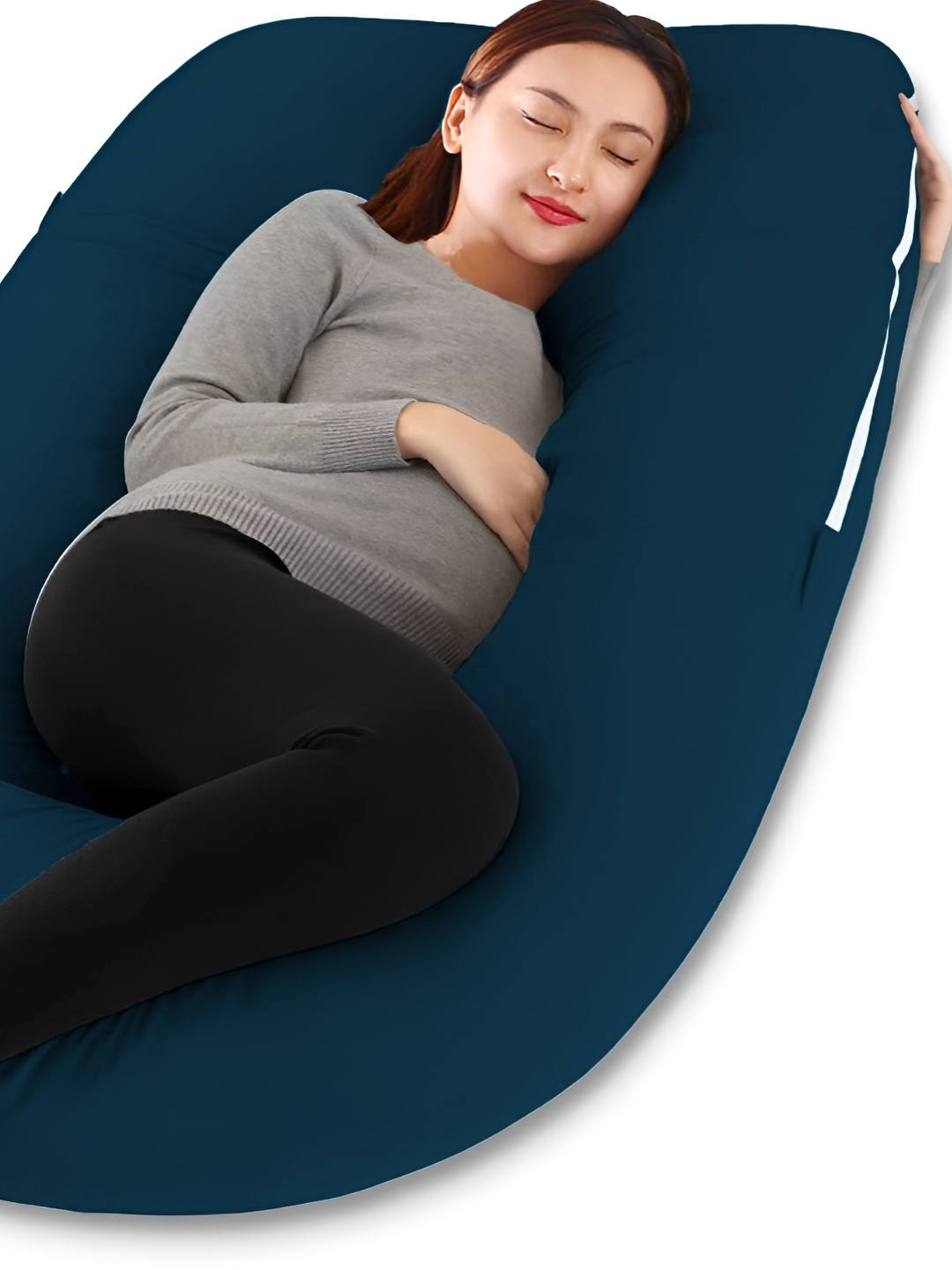 DADDY COOL Blue & White Cotton Fibre Filled Ultra Soft Maternity Pillow