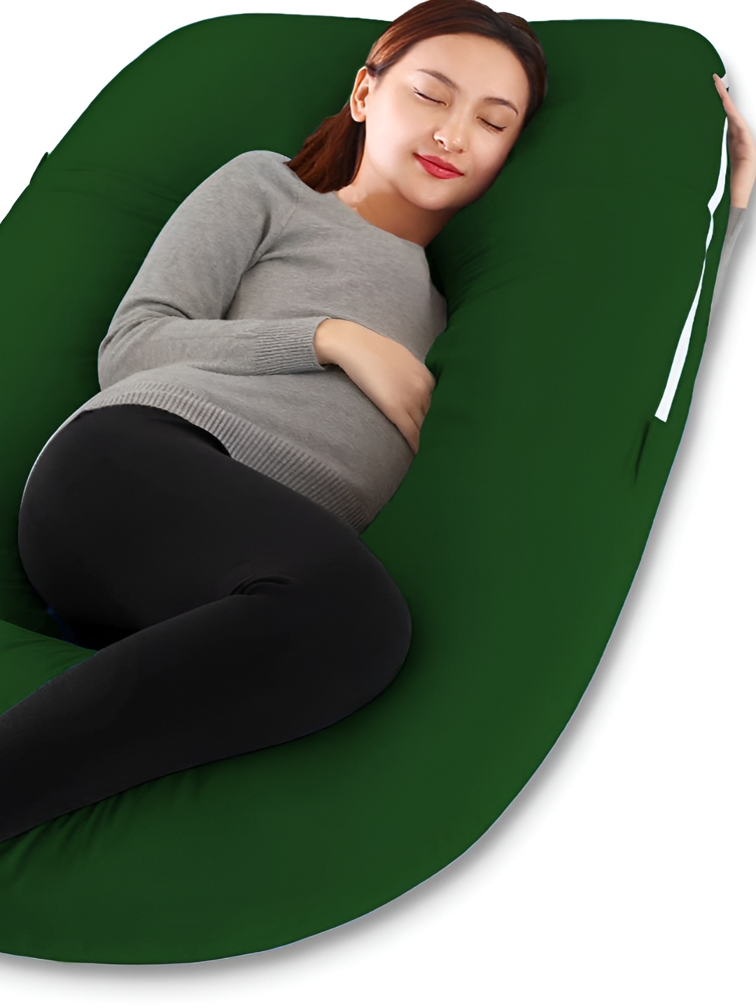 

DADDY COOL Green & White Cotton Fibre Filled Ultra Soft Maternity Pillow