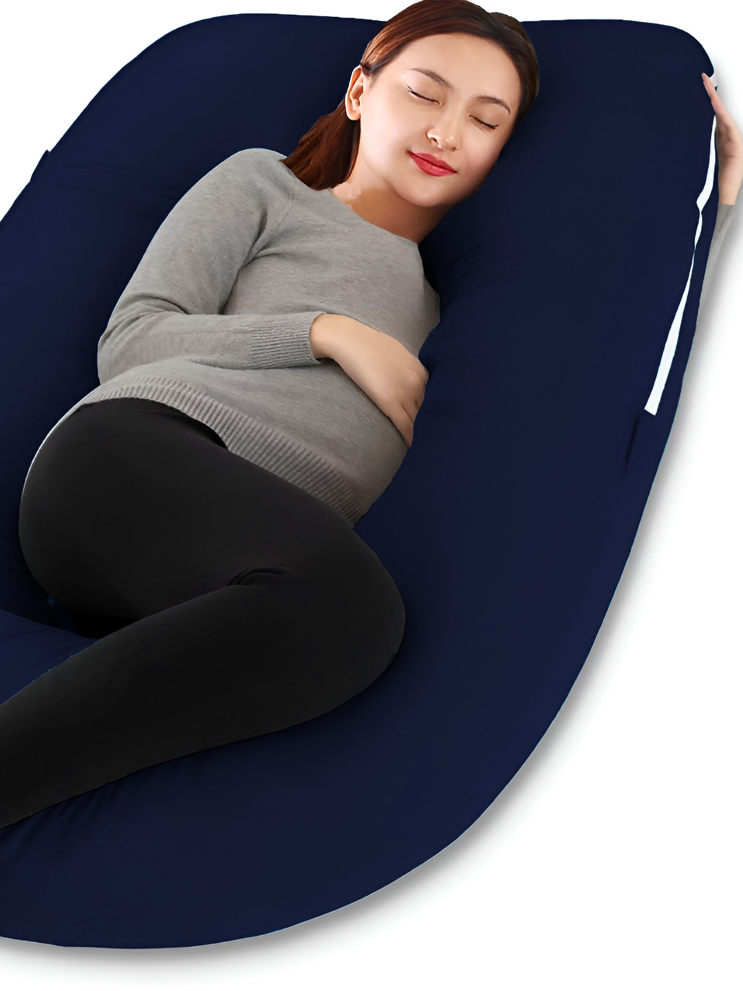 

DADDY COOL Navy Blue & White Cotton Fibre Filled Ultra Soft Maternity Pillow