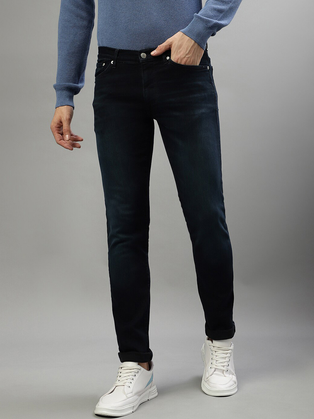 

GANT Men Slim Fit Light Fade Clean Look Stretchable Jeans, Blue