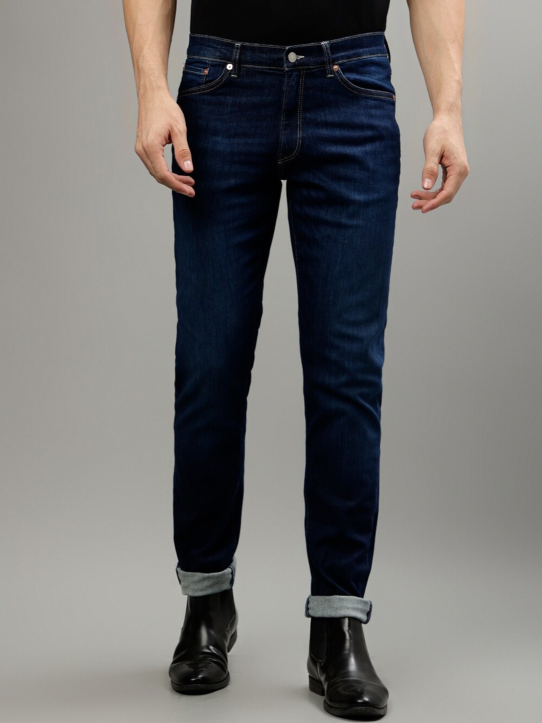 

GANT Men Slim Fit Light Fade Clean Look Stretchable Jeans, Blue