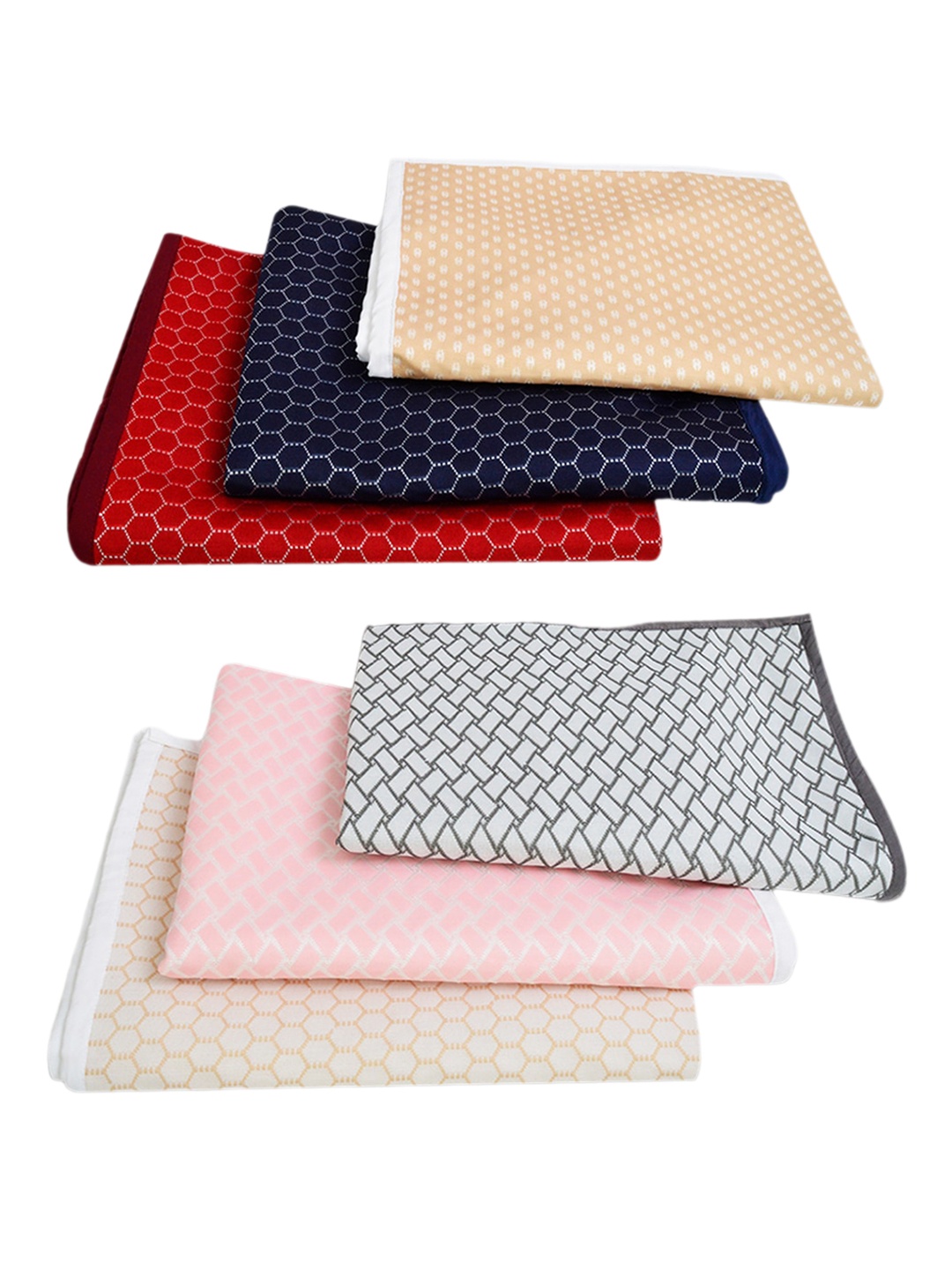 

Adbeni Printed Cotton Water-Proof Pets Pee Pad, Maroon