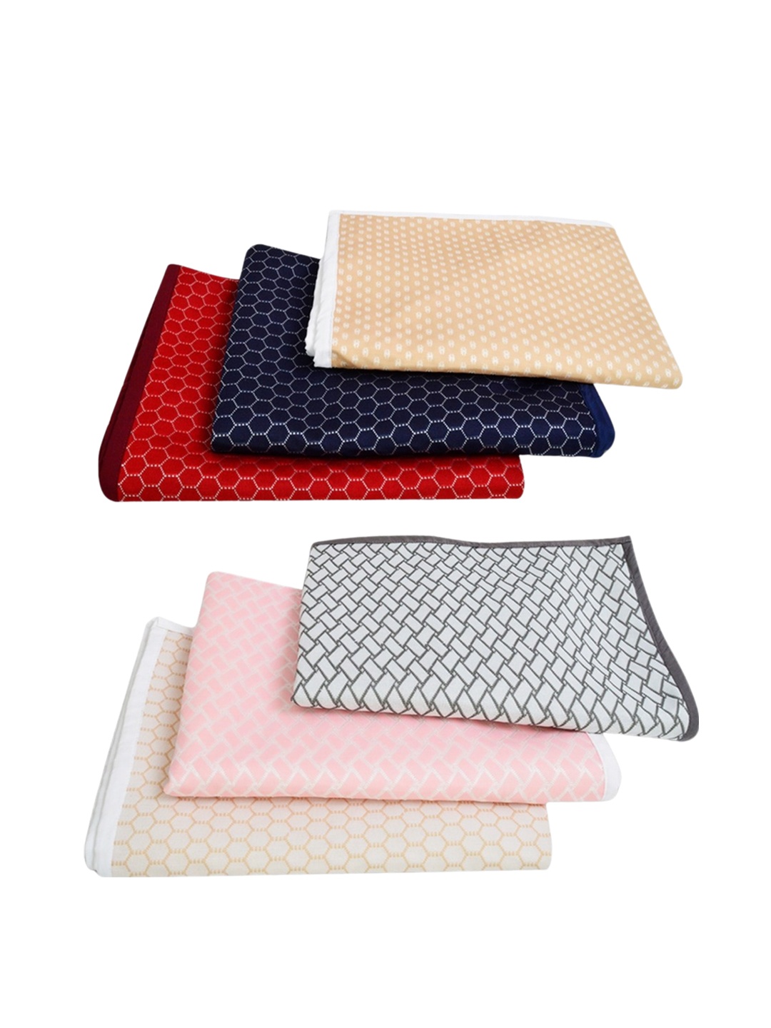 

Adbeni Navy Blue Printed Jacquard Cotton Waterproof Rectangle Dog Bed Mat