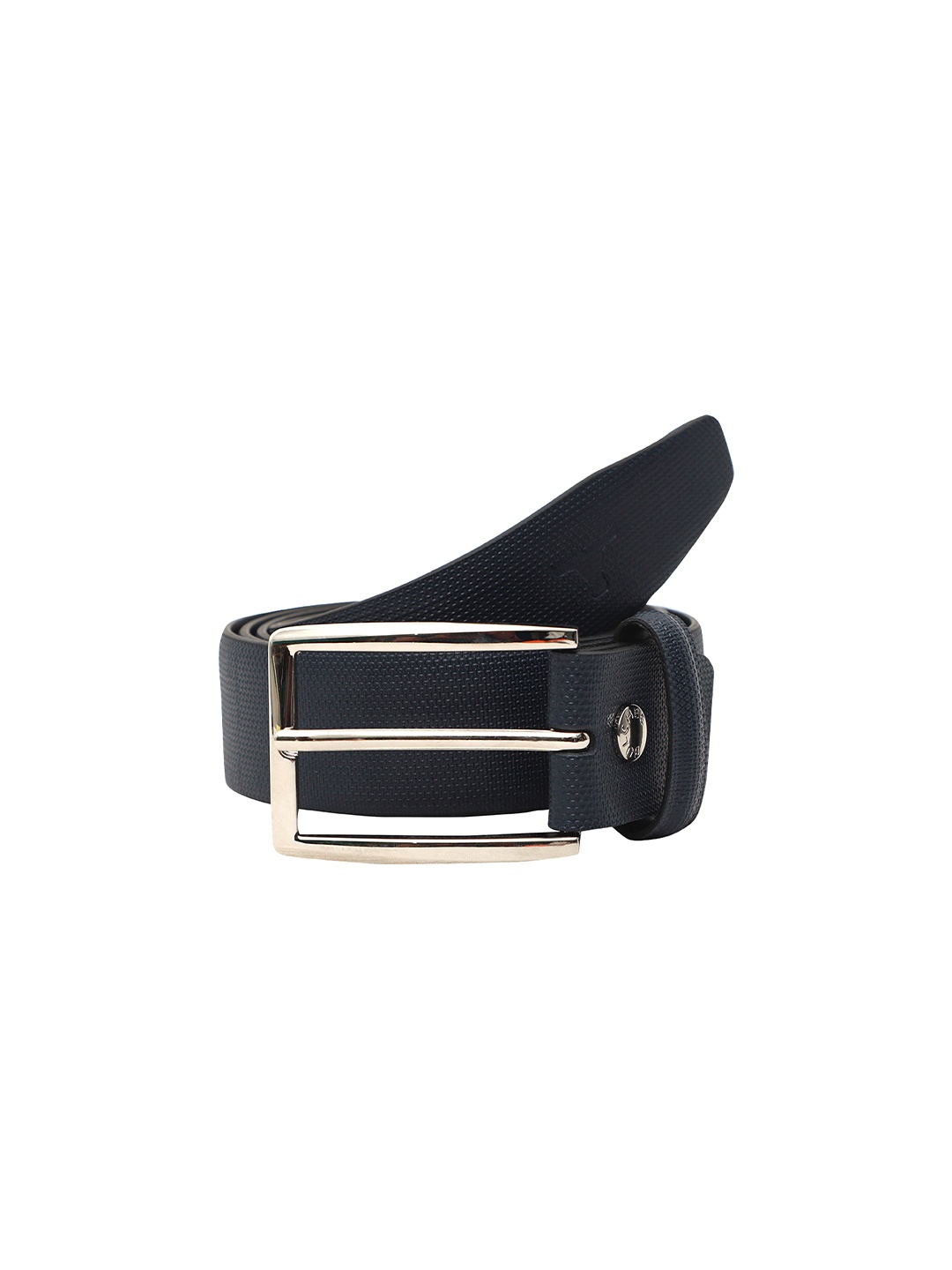 

BULCHEE Men Textured Leather Reversible Formal Belt, Navy blue