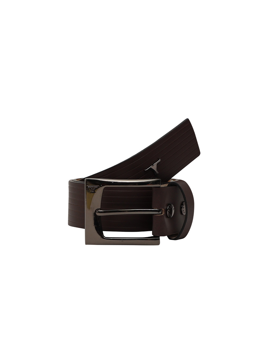 

BULCHEE Men Textured Leather Reversible Casual Belt, Brown