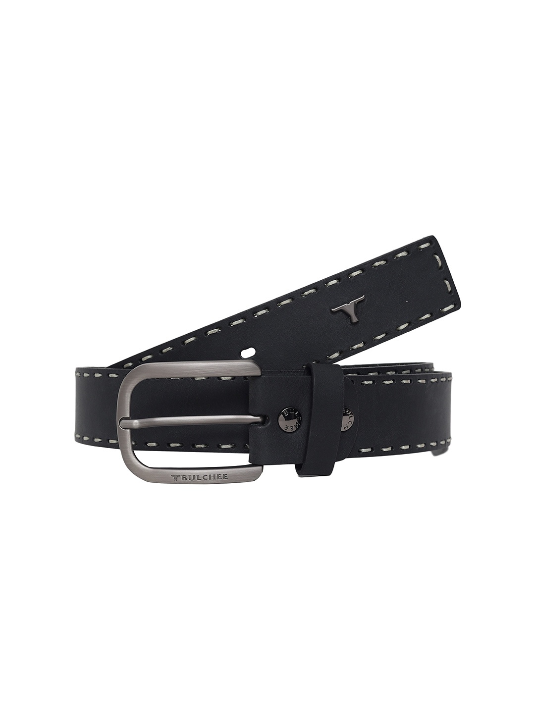 

BULCHEE Men Leather Reversible Casual Belt, Black