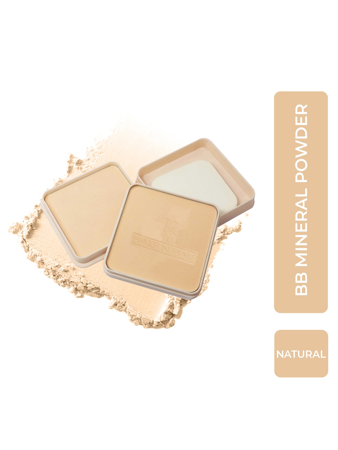 

Half N Half BB Mineral Powder Vita Mins For Skin Whitening - 20g - Natural 03, Beige