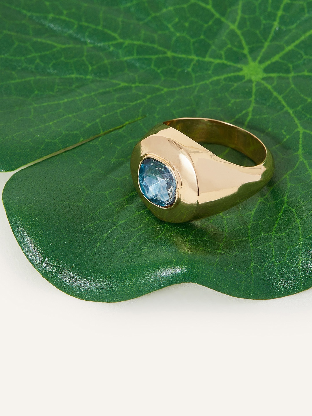 

Accessorize Stones-Studded Finger Ring, Gold