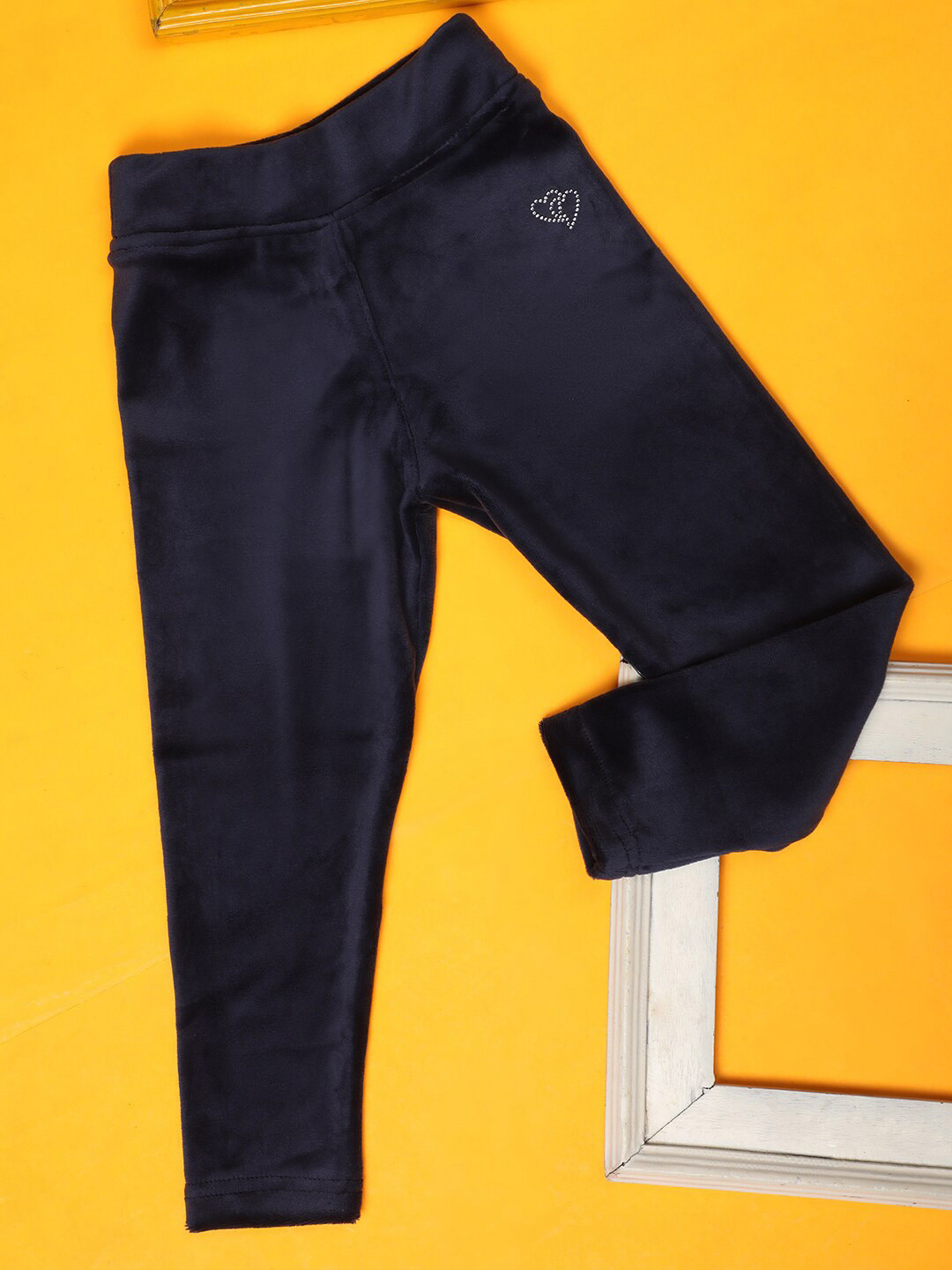 

V-Mart Girls Cotton Ankle Length Leggings, Navy blue