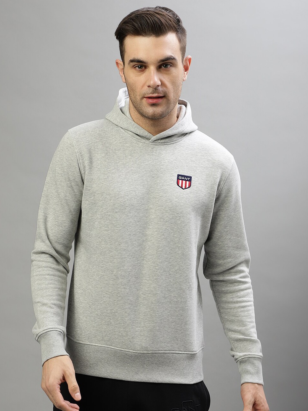 

GANT Hooded Pullover Sweatshirt, Grey