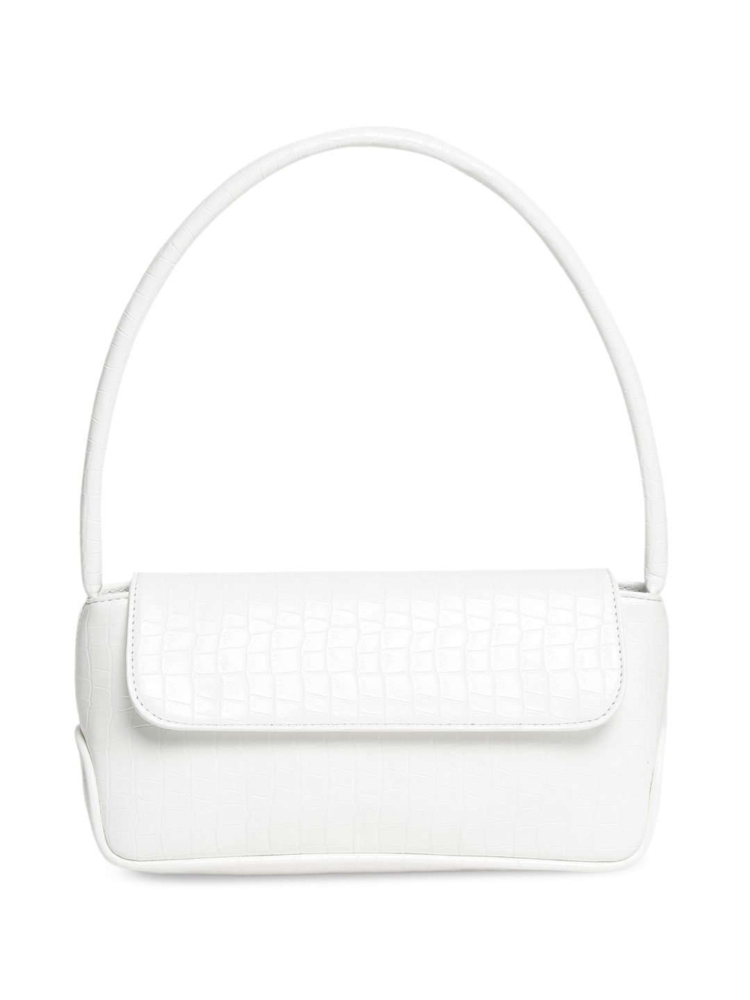 

Apsis Textured Structured Handheld Bag, White