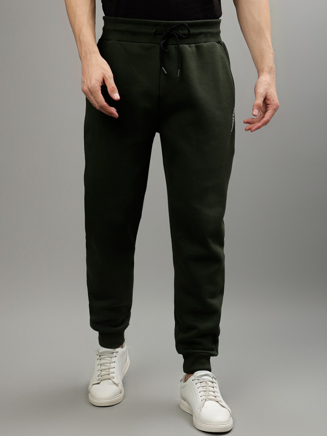 

True Religion Men Regular Fit Mid-Rise Joggers, Green