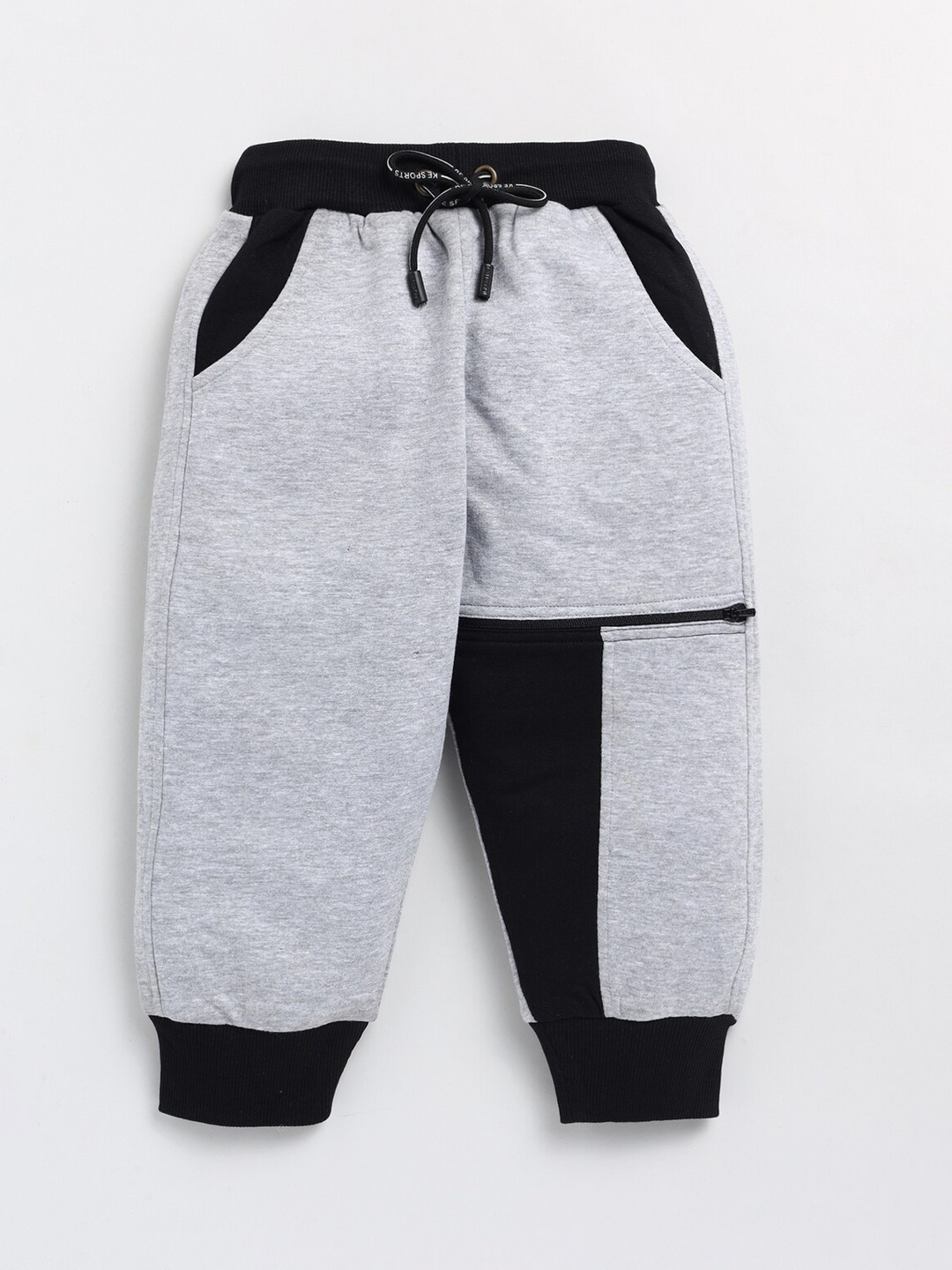 

BAESD Boys Cotton Mid-Rise Joggers, Grey