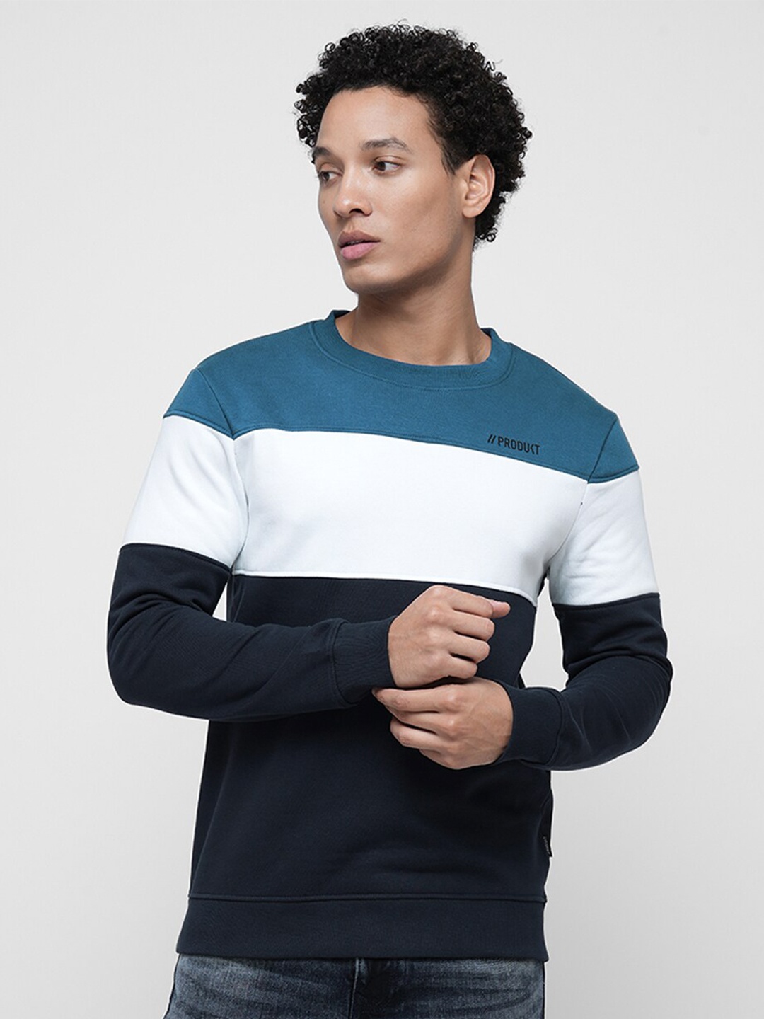 

Jack & Jones Colourblocked Pullover Sweatshirt, Teal