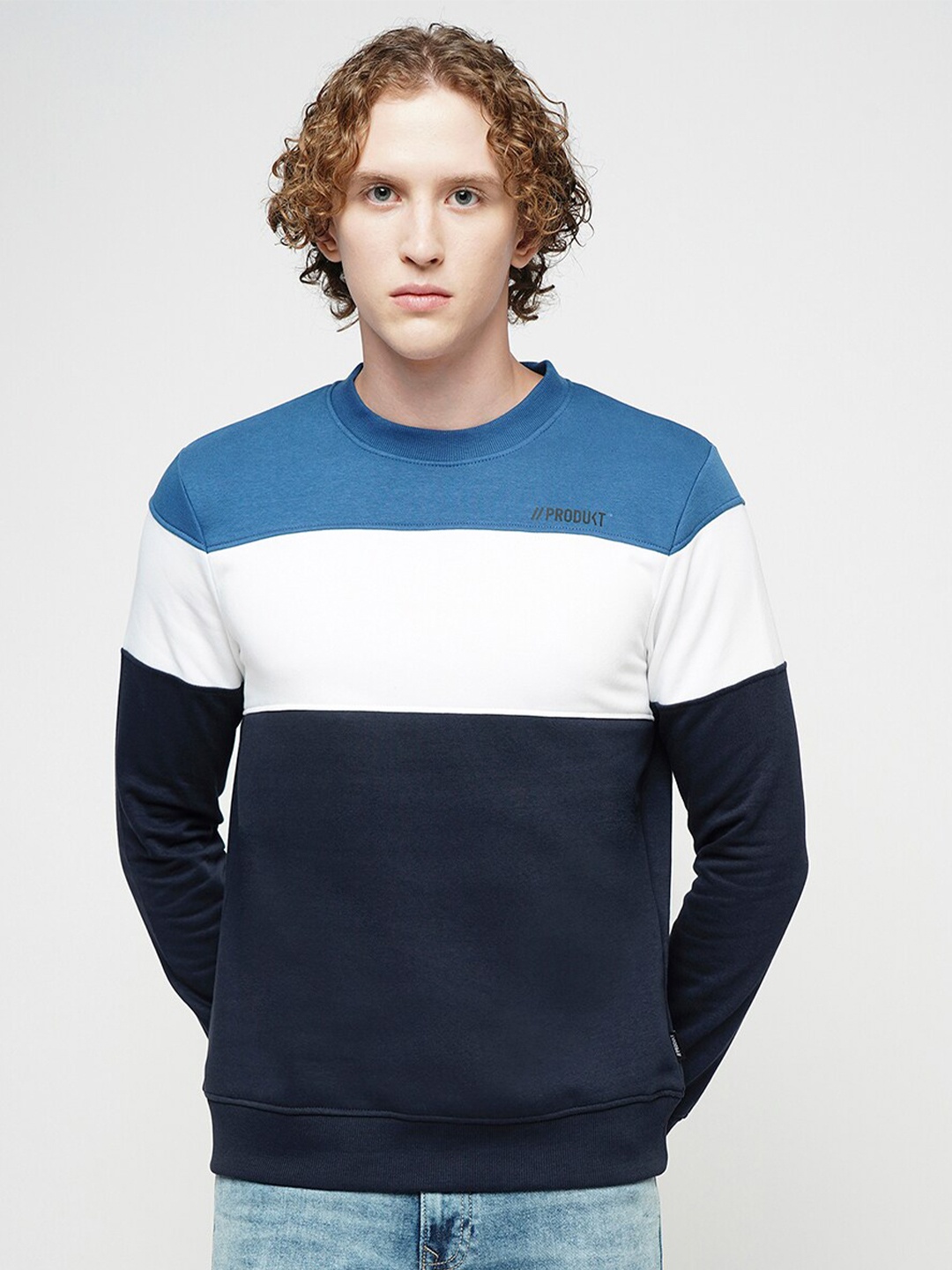 

Jack & Jones Colourblocked Pullover Sweatshirt, Blue