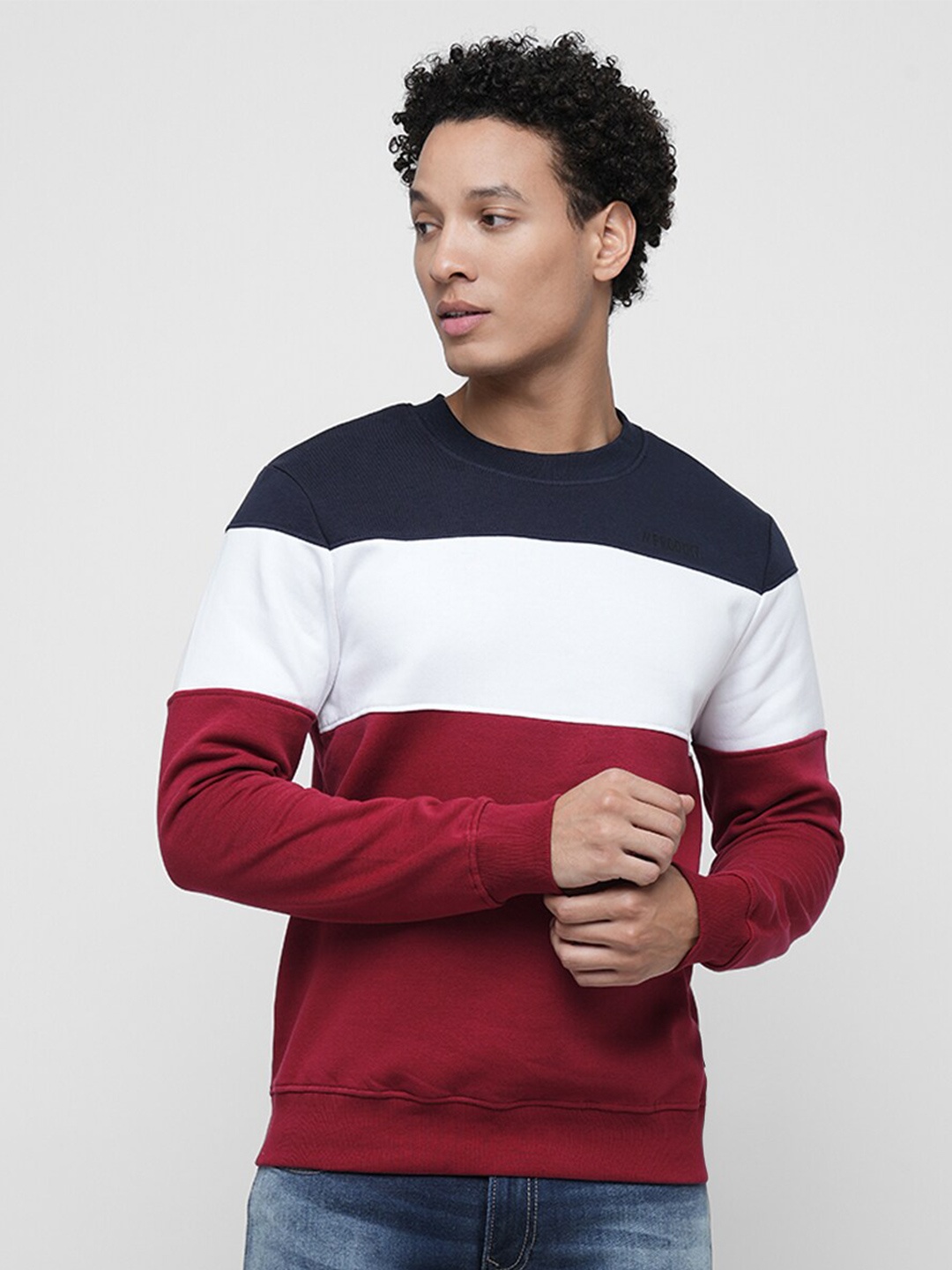 

Jack & Jones Colourblocked Pullover Sweatshirt, Red