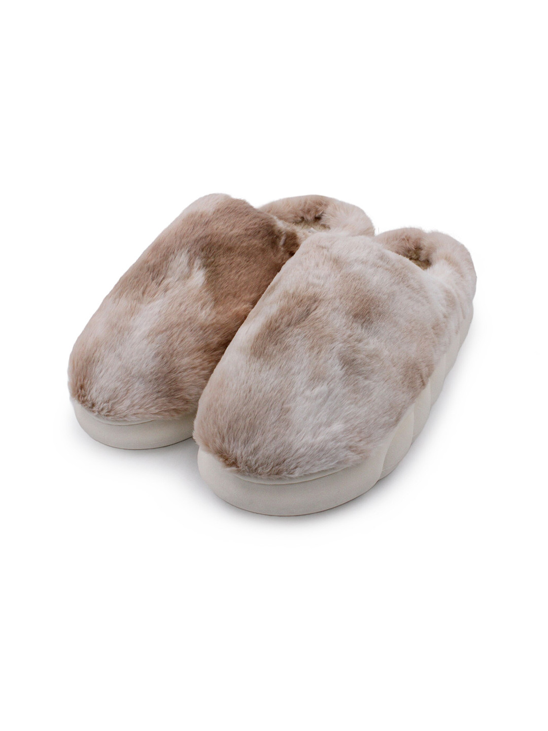 

JENNA Women Warm Fur Room Slippers, Beige