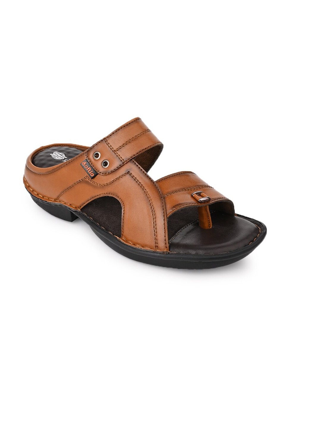 

SOFTIO Men Open Toe Comfort Sandals, Tan